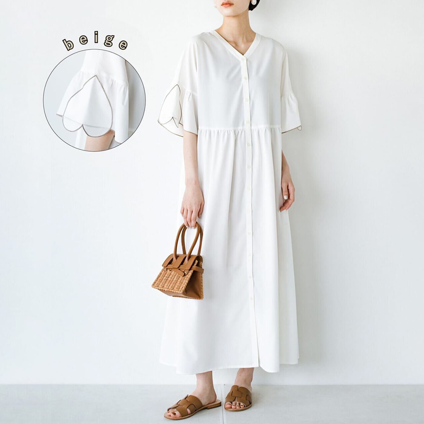 haco! 袖を通すたびハートフル!袖にハートがぴたっとくっついた羽織りにもなるワンピース haco! FACTORY with ah!【送料無料】