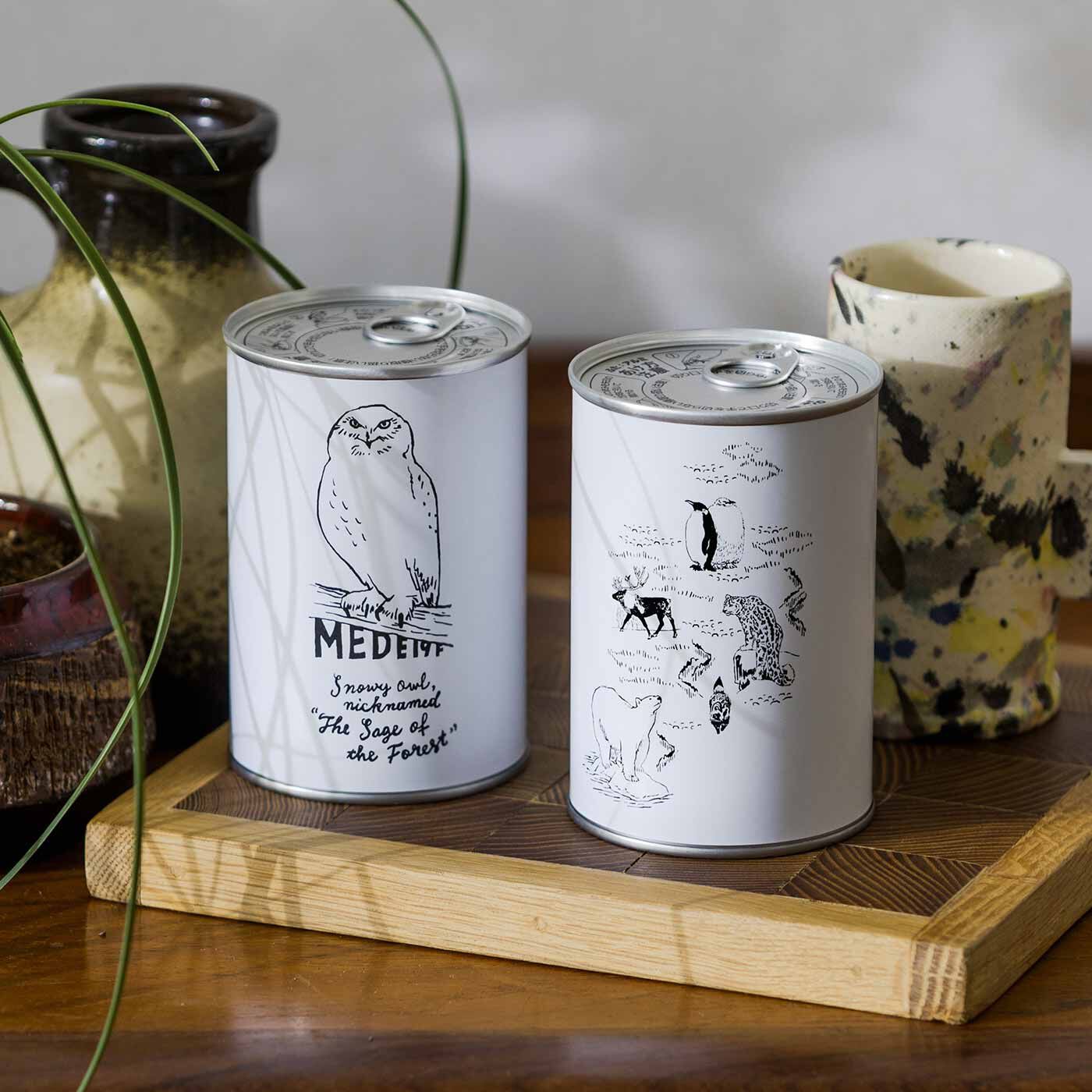 ART meets MEDE19F 非常食にもなるパンの缶詰〈ANIMAL柄〉【送料: 450円+税】