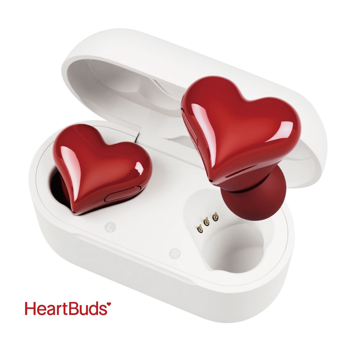 ハートときめく真っ赤なイヤホンHeartBuds〈レッド〉【送料無料】