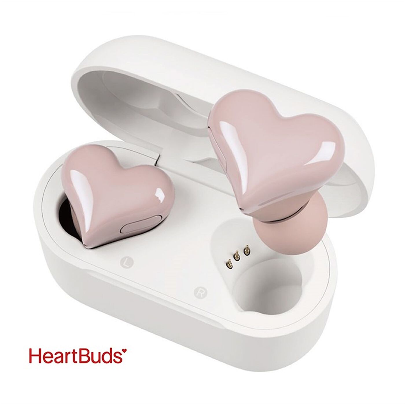 ほんのり色づくハートのイヤホンHeartBuds〈ピンク〉【送料無料】