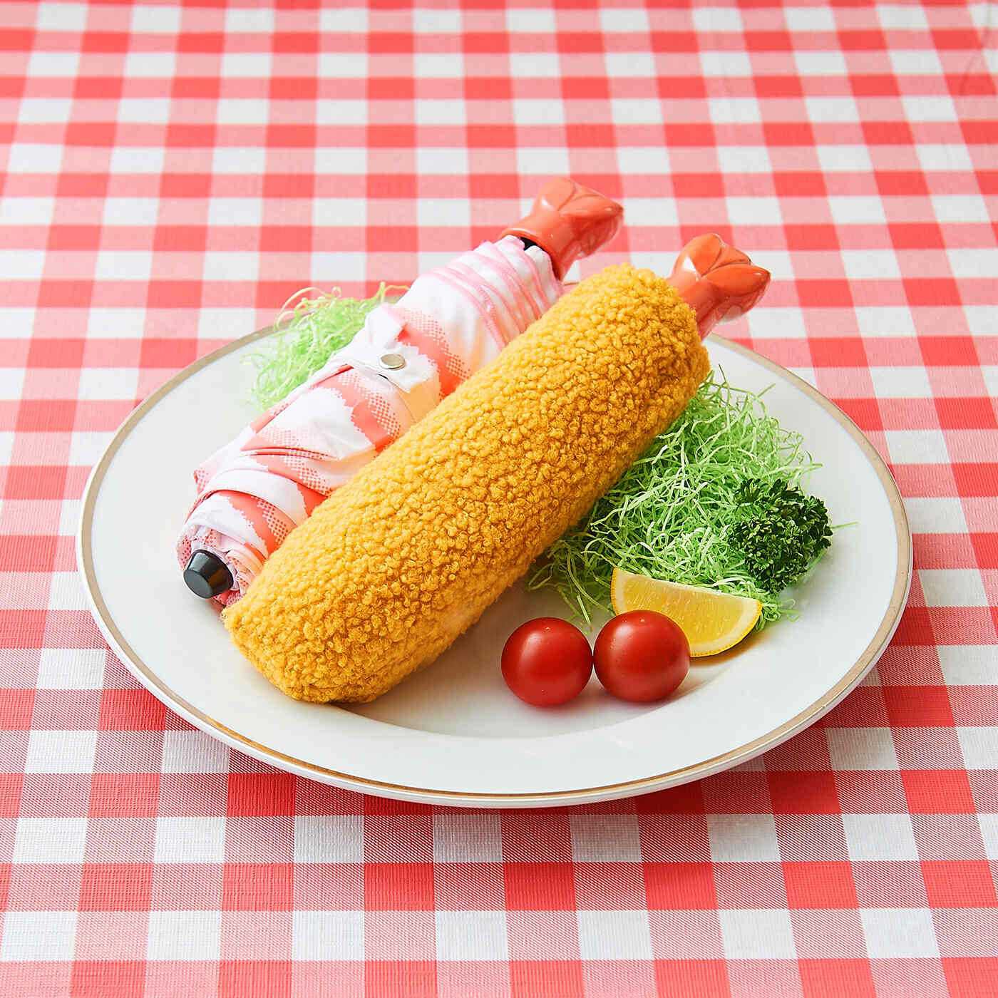 YOU+MORE! 意外とおしゃれなエビフライ折りたたみ傘【送料無料】