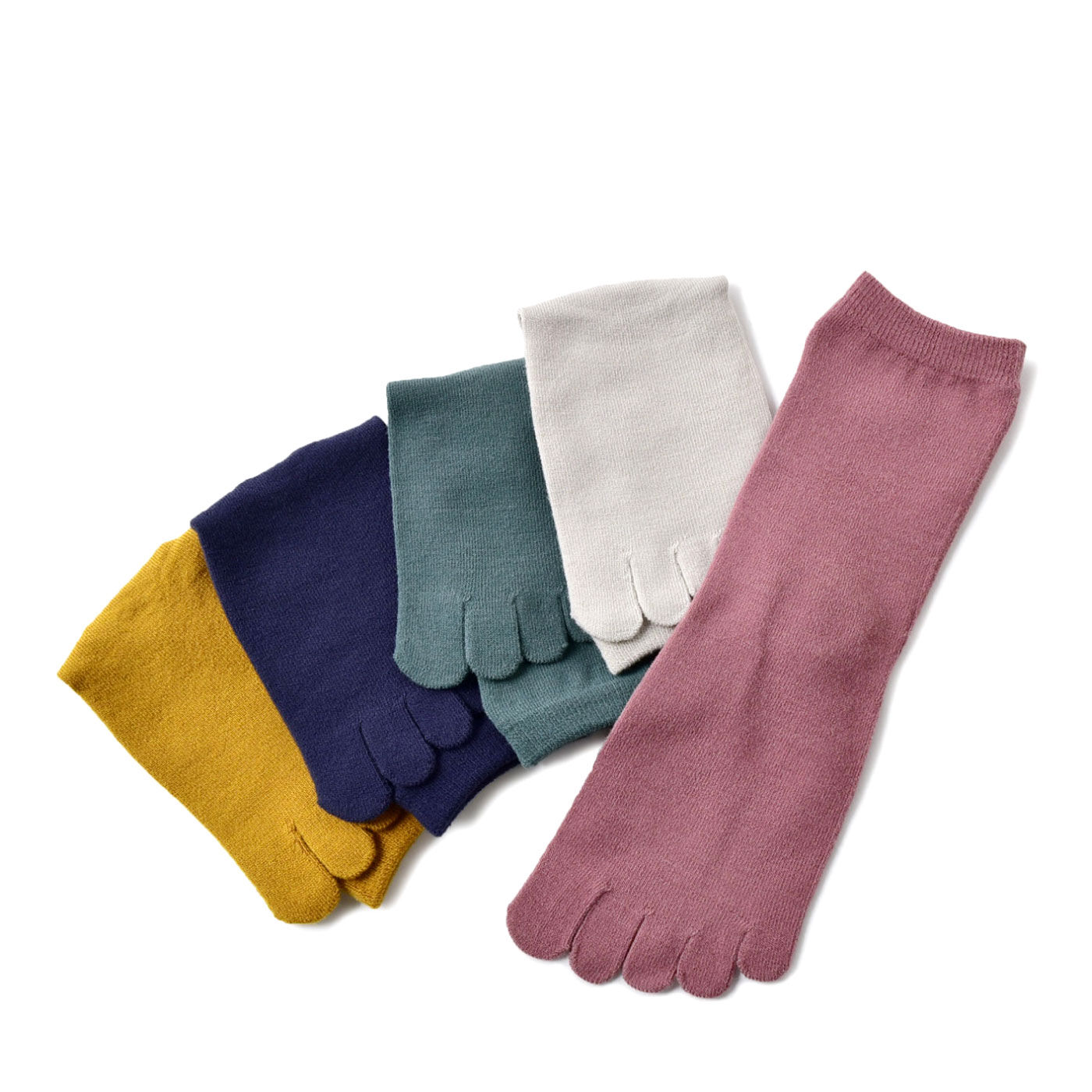 あったか5本指ソックス 色とりどり5足セット【送料: 450円+税】