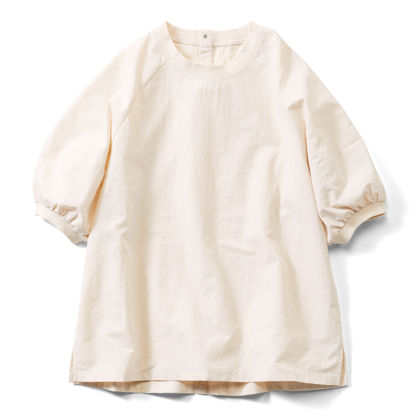 IEDIT[イディット] UVカット&撥水(はっすい)&虫を寄せ付けにくい ランタンスリーブプルオーバー【送料無料】