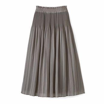 IEDIT[イディット] 上品軽やかな デザインプリーツのすっきり見えスカート