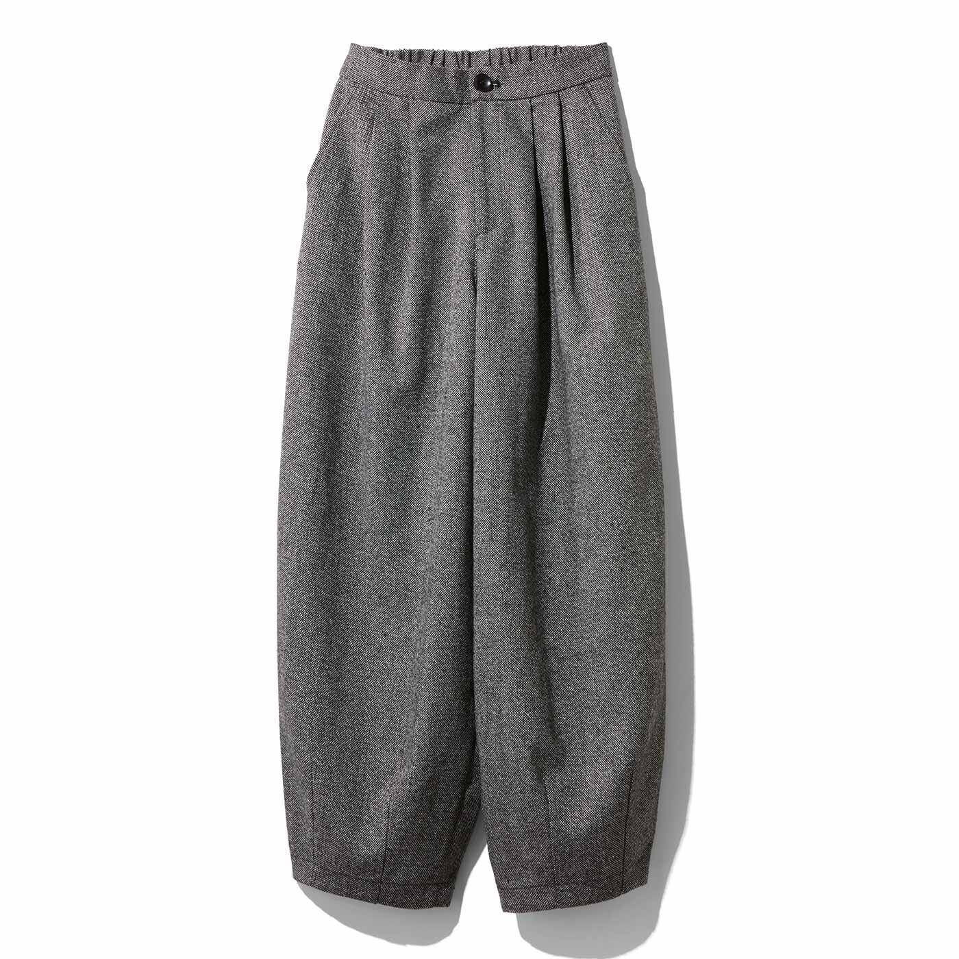 MEDE19F ツイードバナナシルエットパンツ【送料無料】