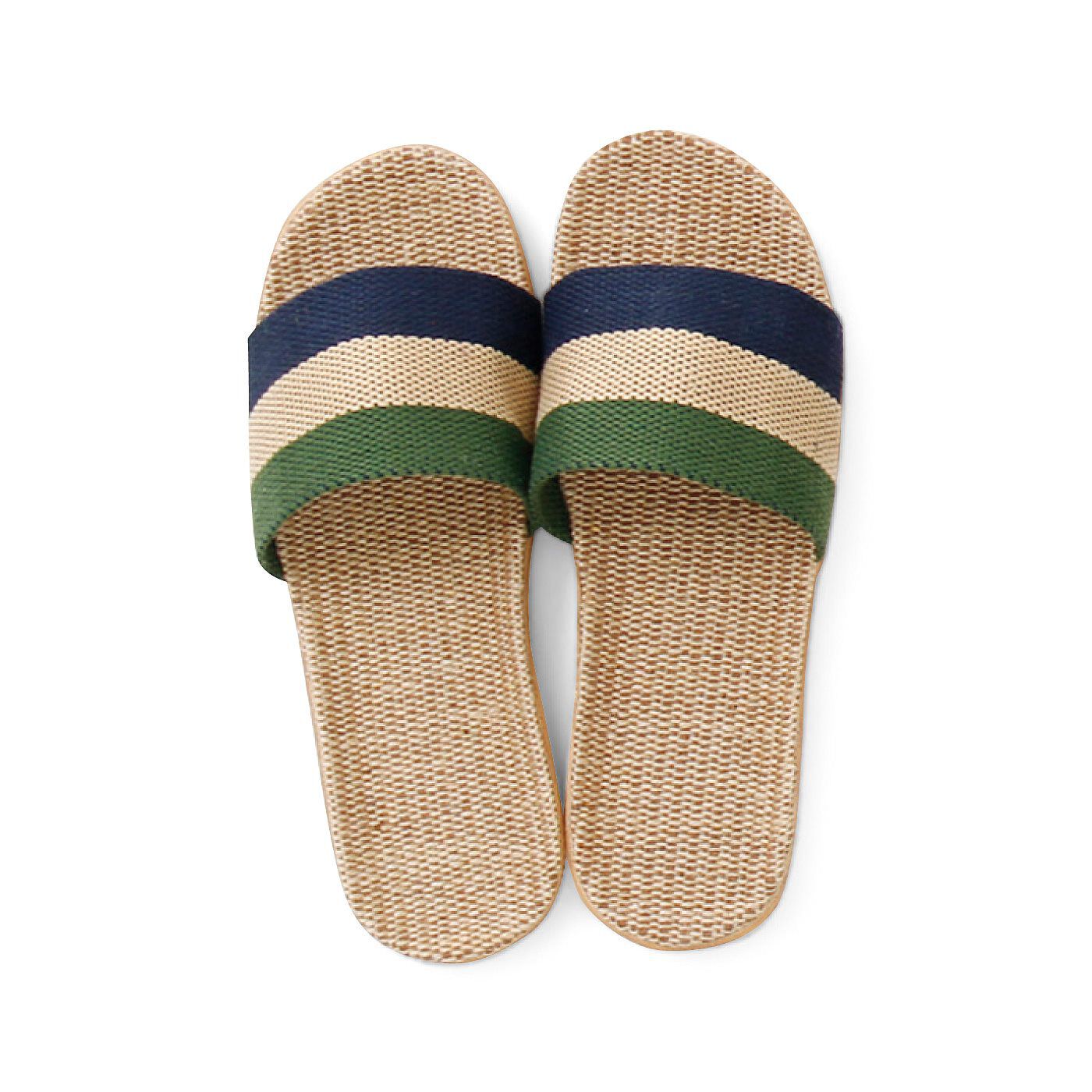 ちょっとそこまで さらっと履けるジュートサンダル 〈ネイビー〉【送料: 450円+税】