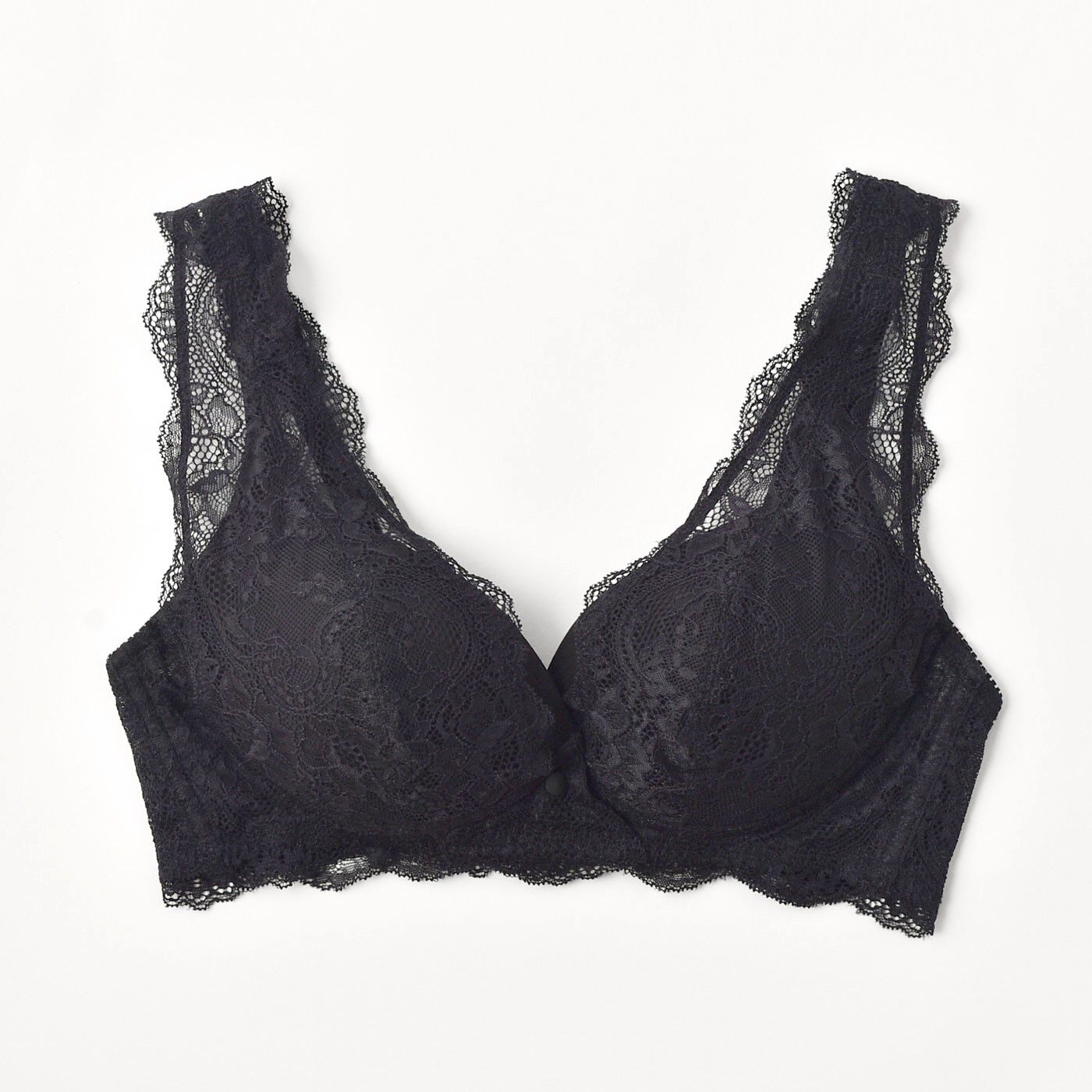 [Mama select]マタニティから産後も使える ストレッチレース即授乳ブラジャー〈ブラック〉【送料: 450円+税】