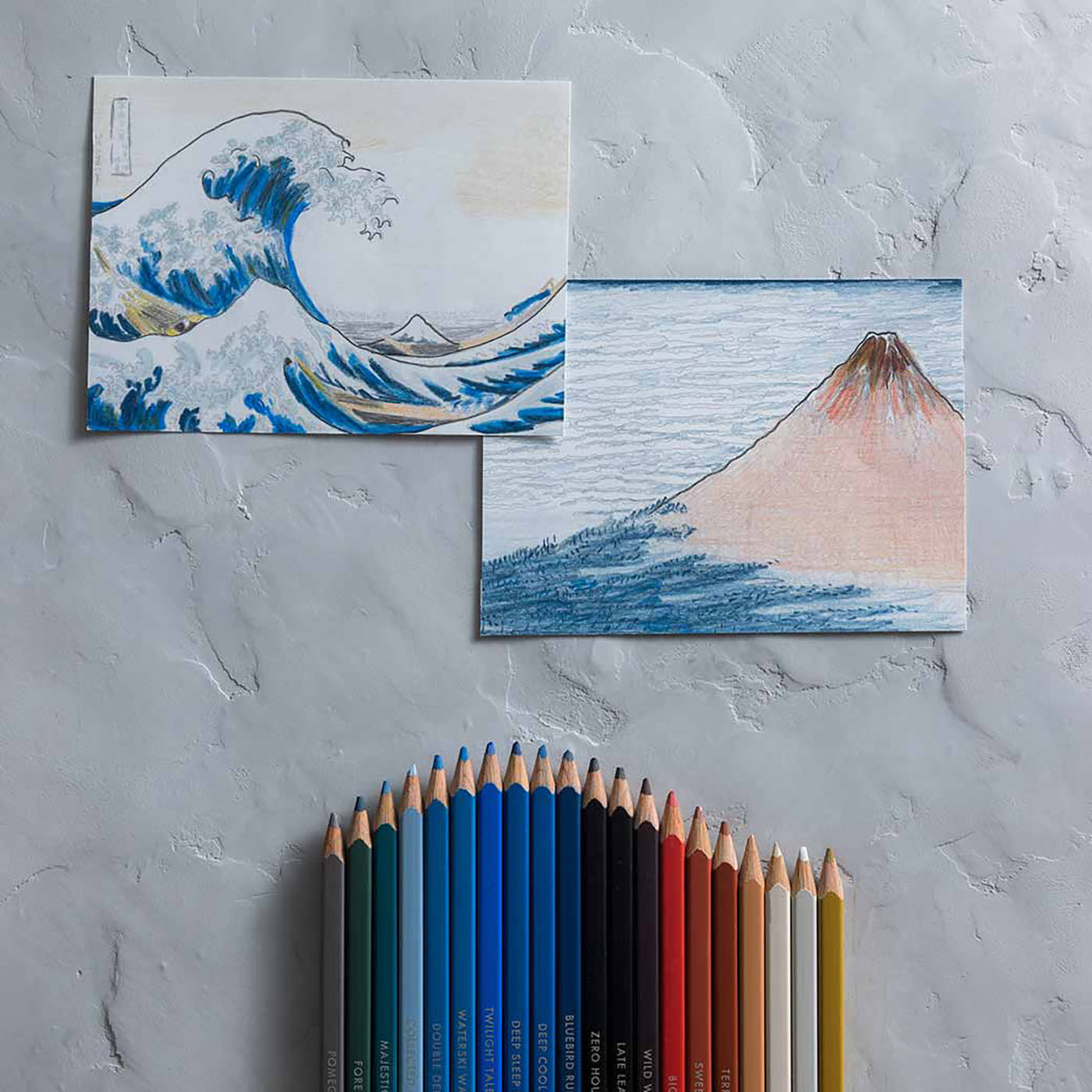 江戸をぬりつぶせ!HOKUSAI色えんぴつ【20/500 COLORED PENCILS】葛飾北斎カラー【送料無料】