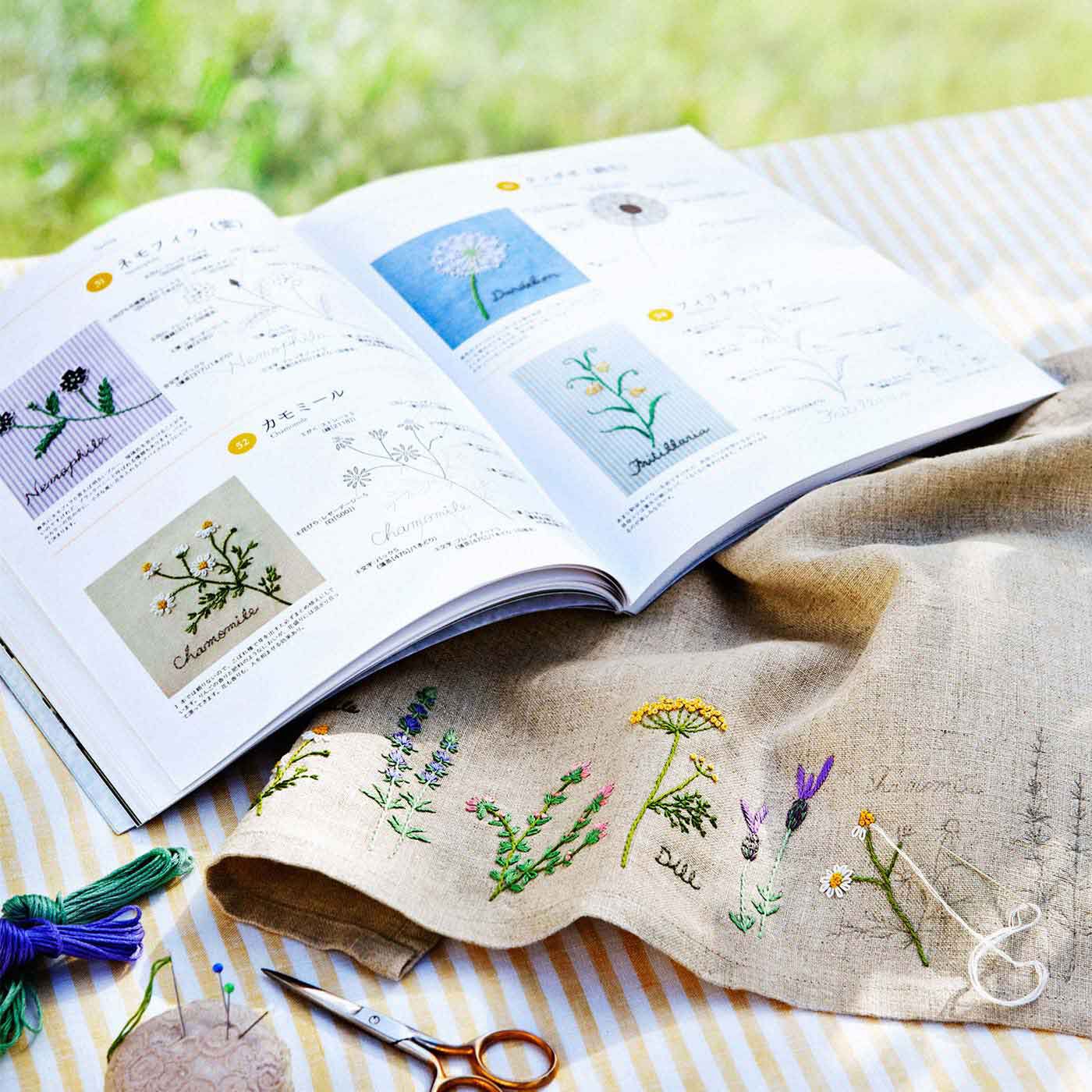 季節のお花で暮らしに彩りを 187の刺繍デザイン 青木 和子さんのお庭から【送料: 450円+税】