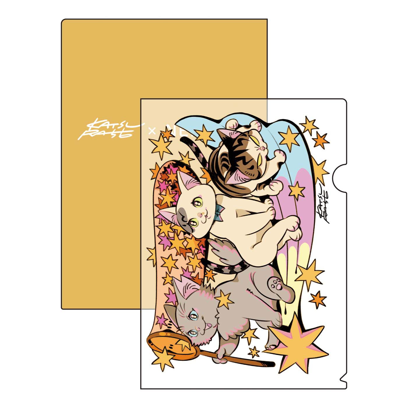【6月分以降お届け】星野桂×猫部 地域猫チャリティークリアファイルセット2025【送料: 450円+税】
