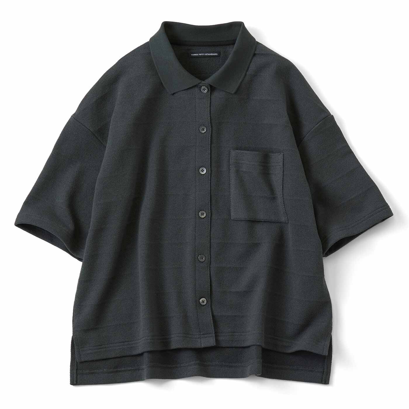 THREE FIFTY STANDARD 鬼カノコのカットソーシャツ〈チャコールグレー〉【送料無料】