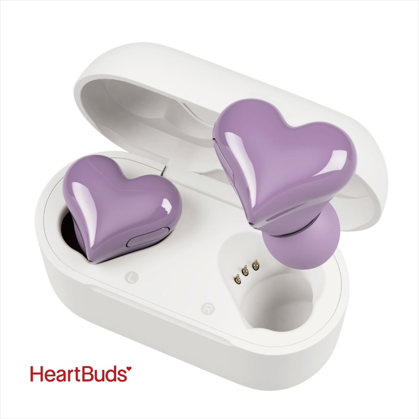 ハート彩るモーヴなイヤホンHeartBuds〈パープル〉【送料無料】