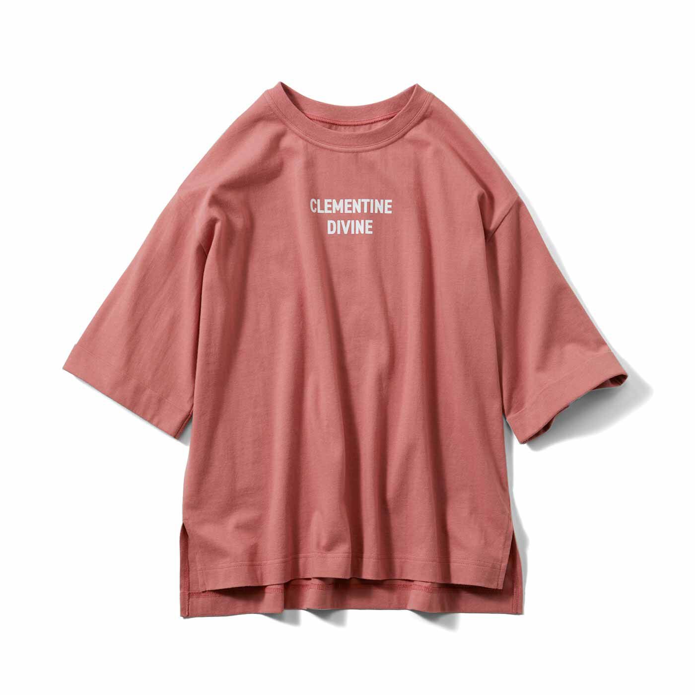 リブ イン コンフォート×500色の色えんぴつコラボ トルコオーガニックコットン五分袖Tシャツ【送料: 450円+税】