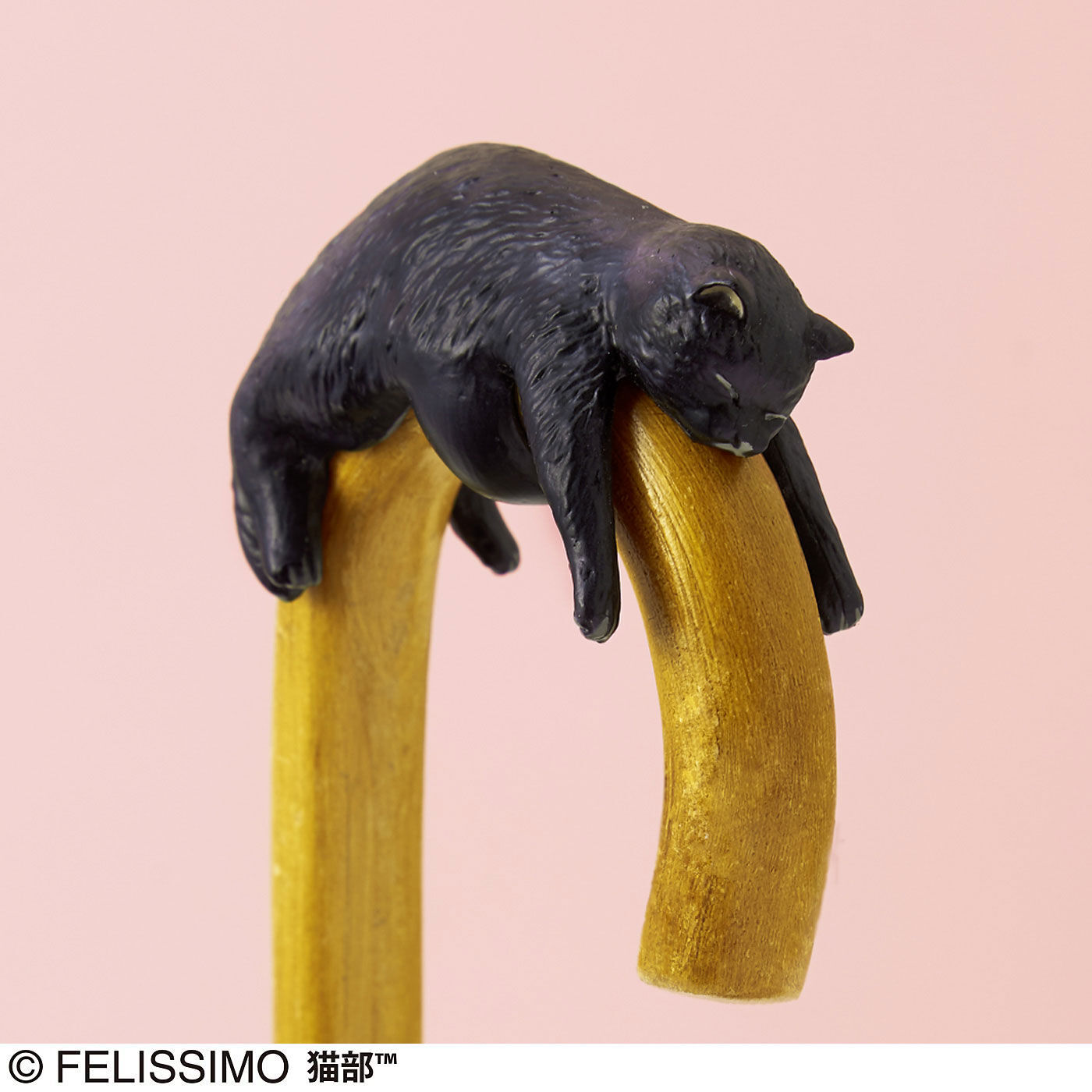 そこで寝ちゃうの? だら~ん猫の傘タグ〈黒〉【送料: 450円+税】