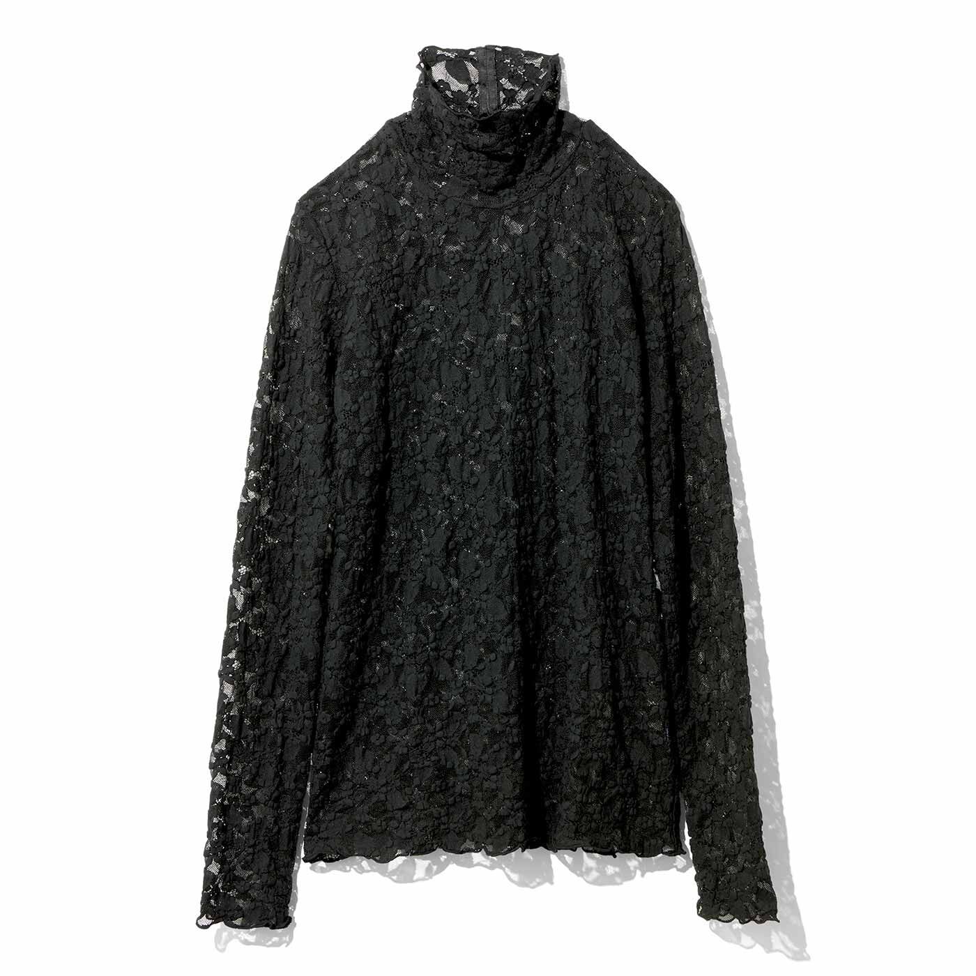 MEDE19F レースハイネックトップス【送料無料】