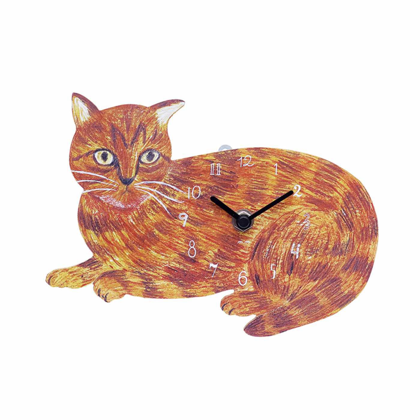 Nekobu Select Miyuki Matsuo Die-Cut Clock (basket) | Nekobu
