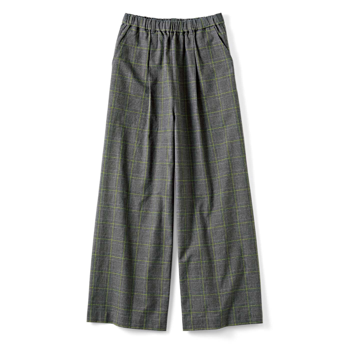 THREE FIFTY STANDARD リーフグリーンのわくわくズボン Exciting Leaf Green Pants Made with Atsuko Kaneko of THREE