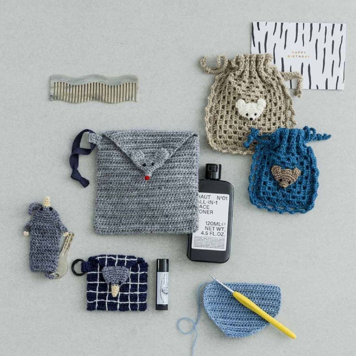 かばんの中の小さな世界 aacoさんのかぎ針編み小物キットの会【送料無料】