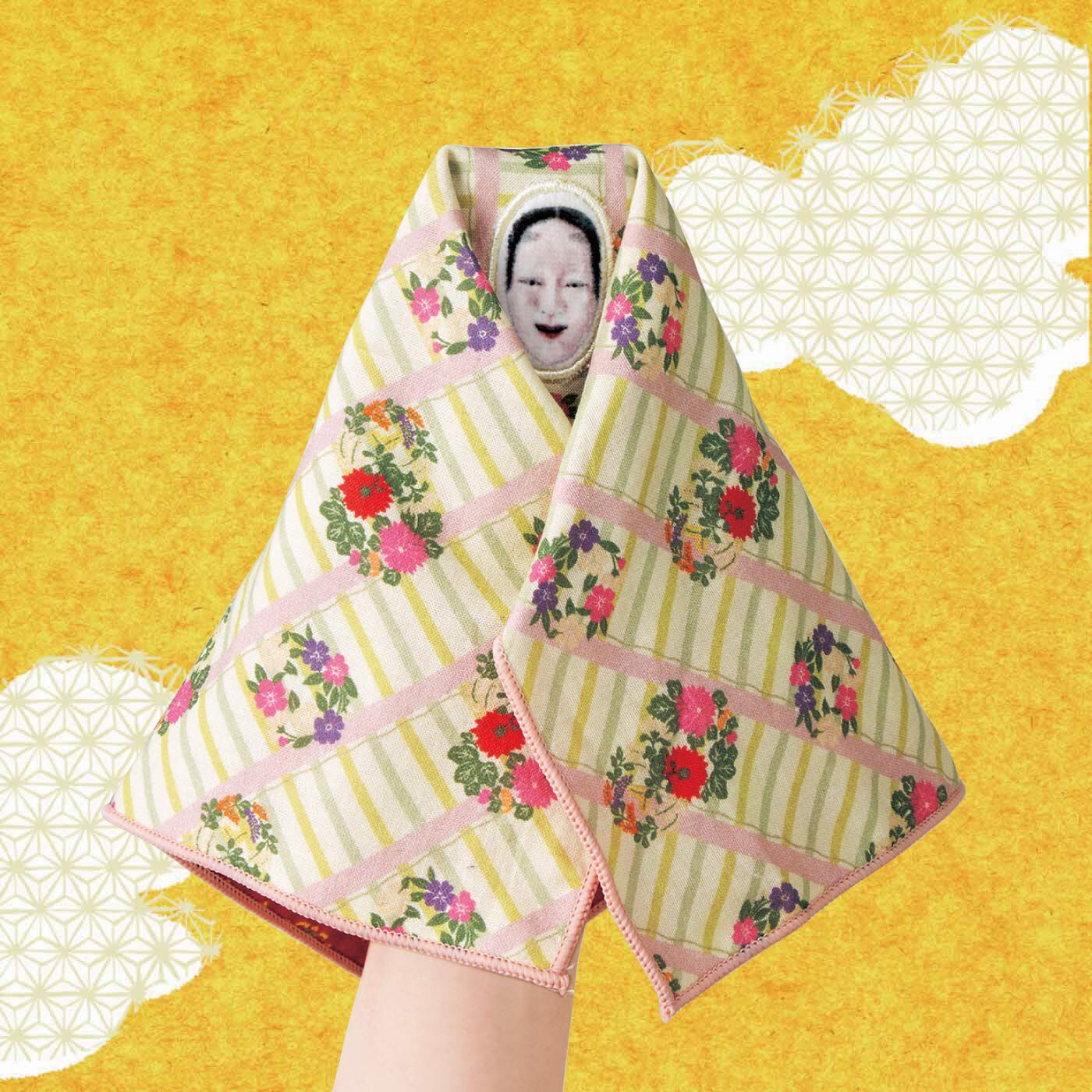 ミュージアム部 幽玄の物語を追体験 能装束リバーシブルハンカチの会【送料: 450円+税】
