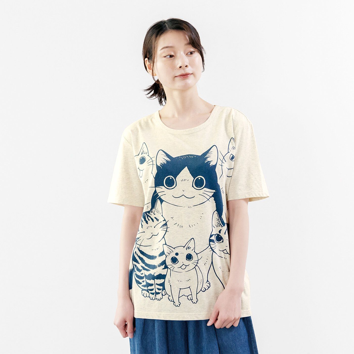 漫画家 山野りんりんさんとつくった 怒涛の猫圧 猫好き猛アピールTシャツの会【送料無料】
