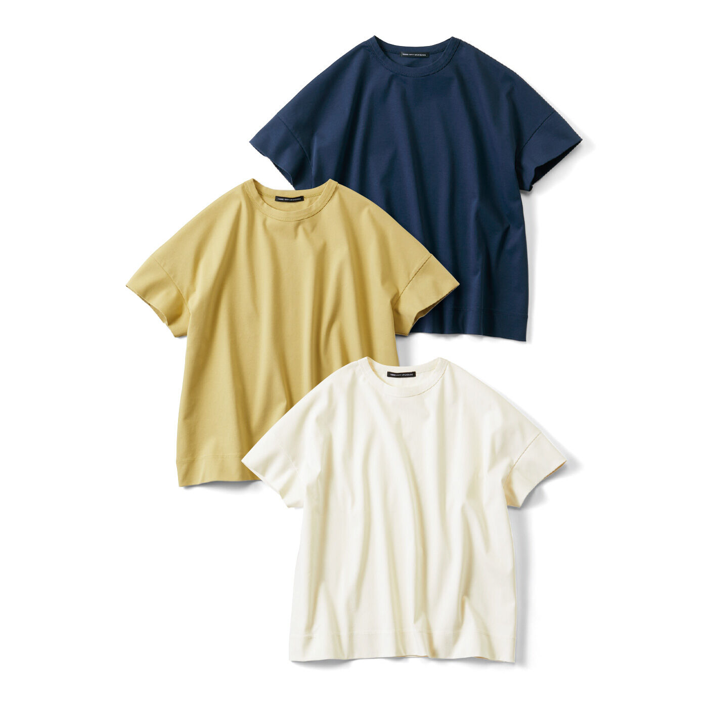 THREE FIFTY STANDARD シルケット加工をほどこした ダブルスリーブTシャツの会【送料無料】