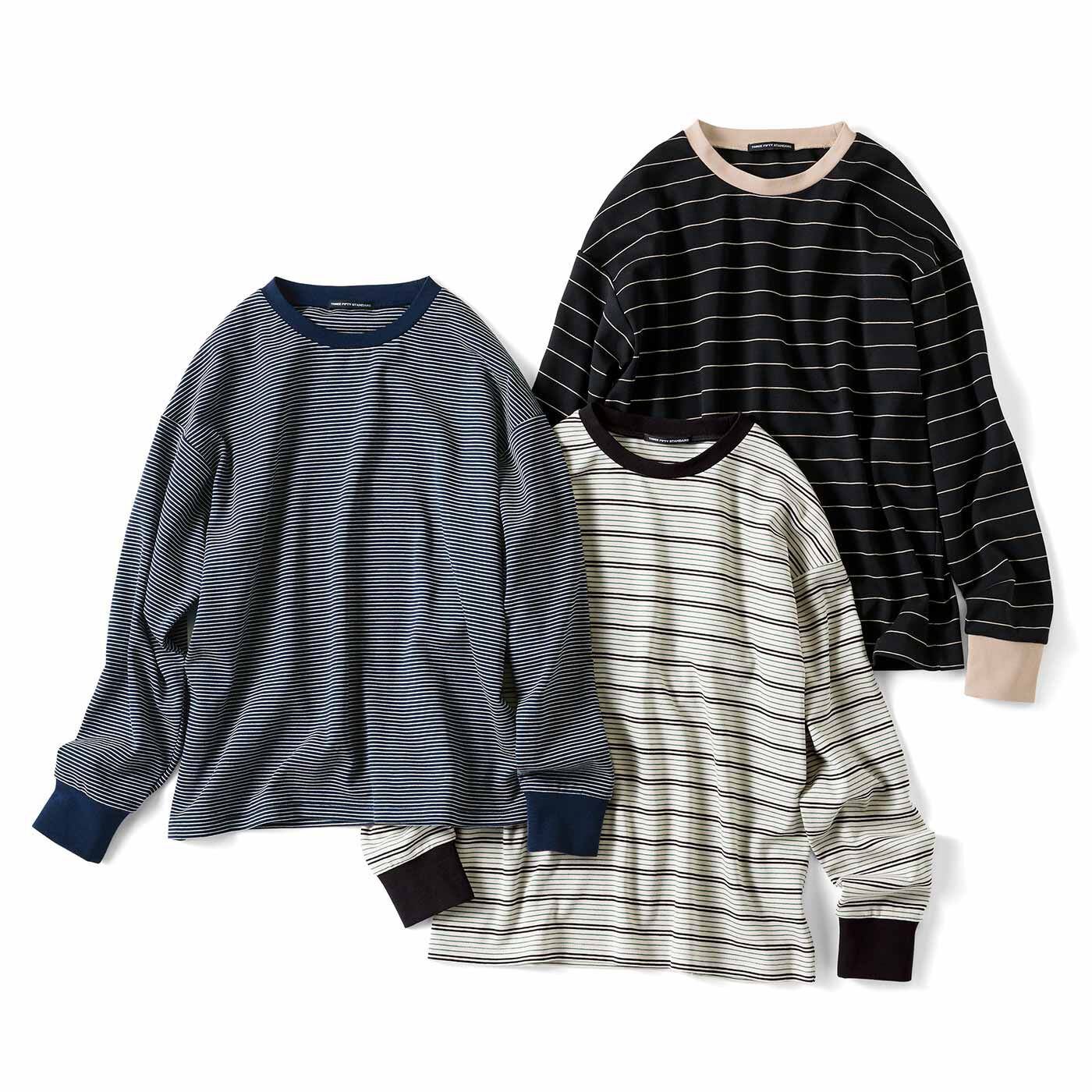 THREE FIFTY STANDARD ポンチボーダーTシャツの会【送料無料】