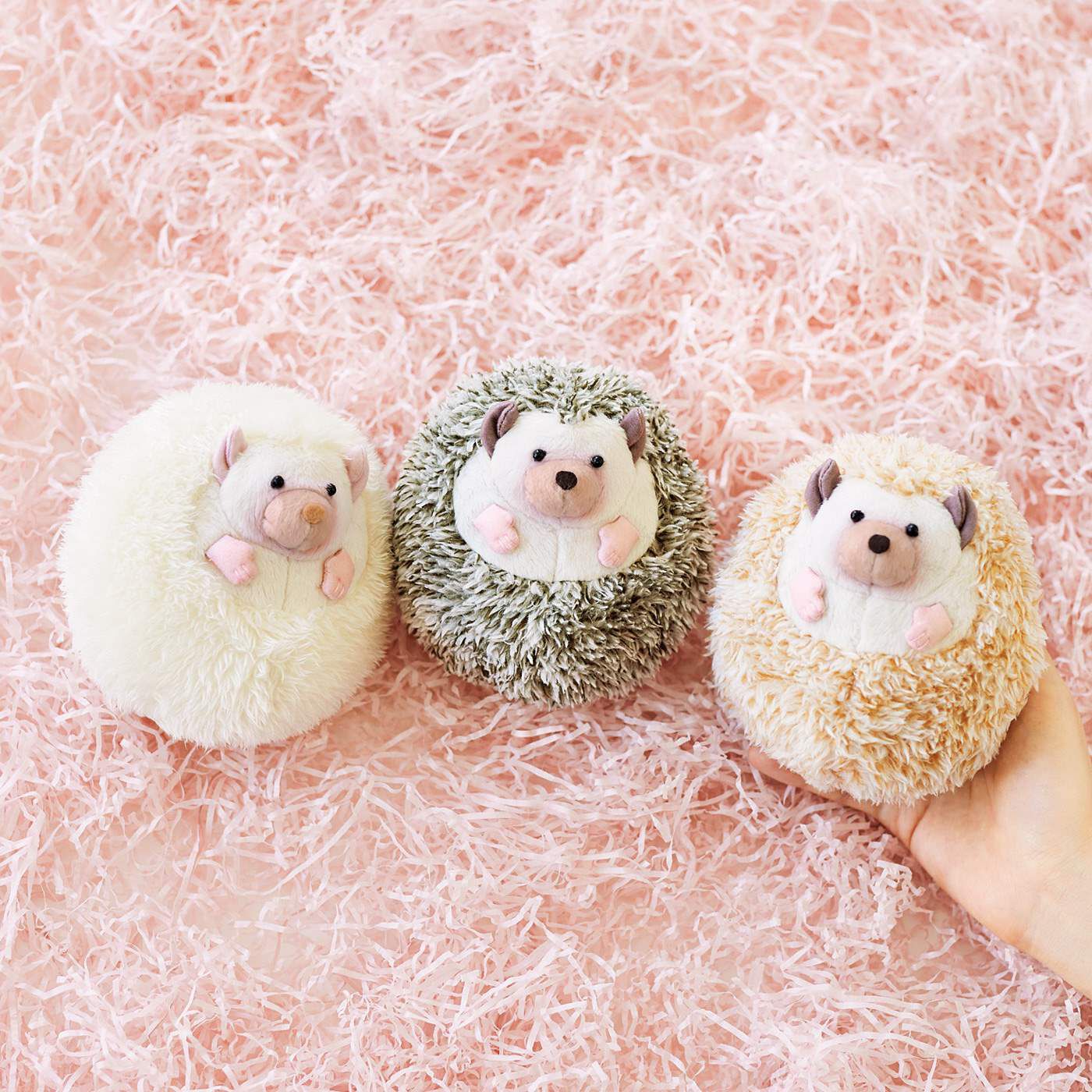 ふわふわだから抱っこして まんまるハリネズミポーチの会【送料: 450円+税】