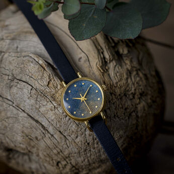 金沢の時計職人が手掛けた 絵画に見惚れる腕時計〈音楽（1）・ブラック〉