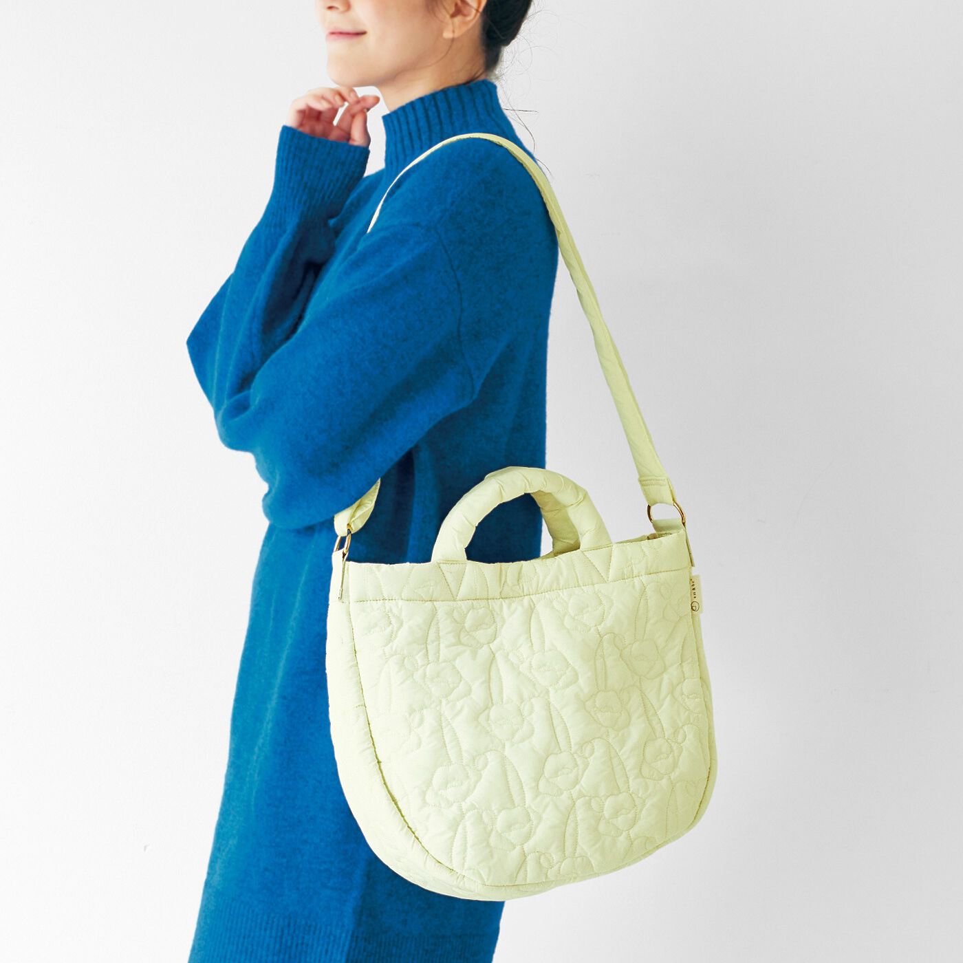 am&be ふんわり軽くて足取りはずむ 花咲くキルティングの3-WAYトートバッグの会【送料無料】