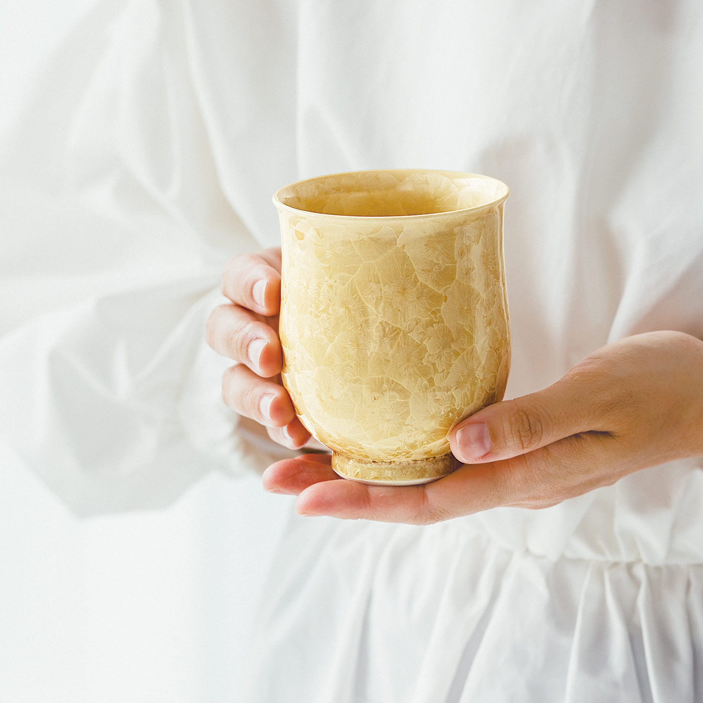 世界にひとつの景色と出会う 咲き誇る花結晶の清水焼〈湯呑み〉の会【送料無料】