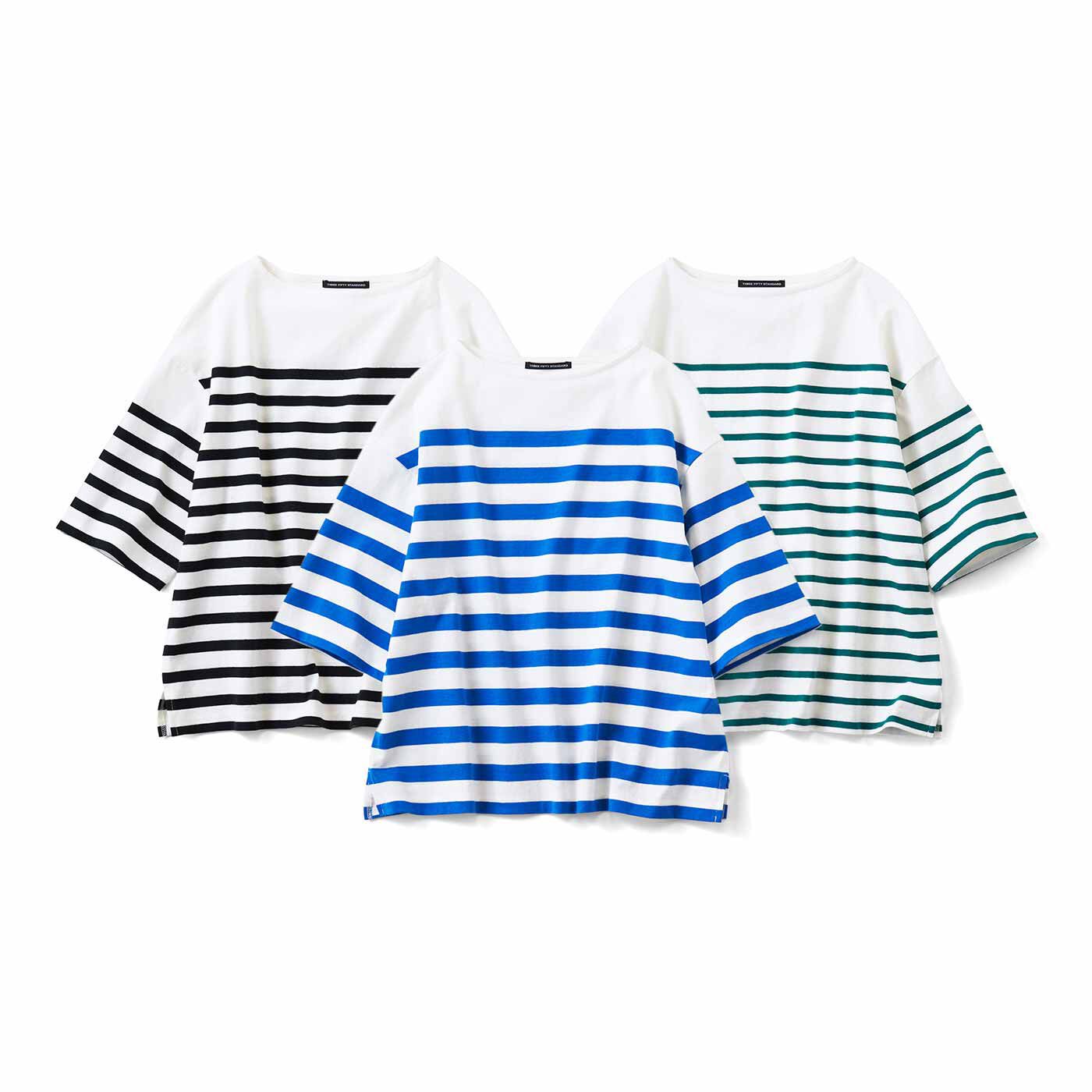 THREE FIFTY STANDARD パネルボーダーTシャツの会【送料無料】