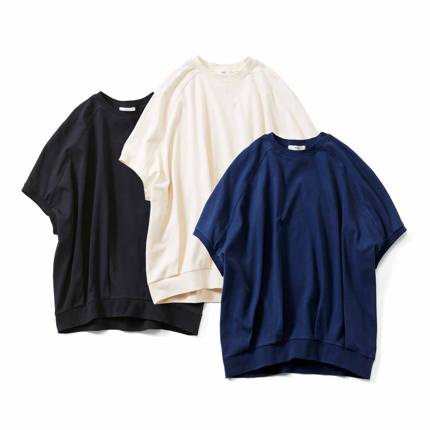 IEDIT[イディット] 接触冷感・吸汗速乾・抗菌防臭! Ohcool(R)II plus素材のビッグサイズコクーンドルマンTシャツの会【送料無料】