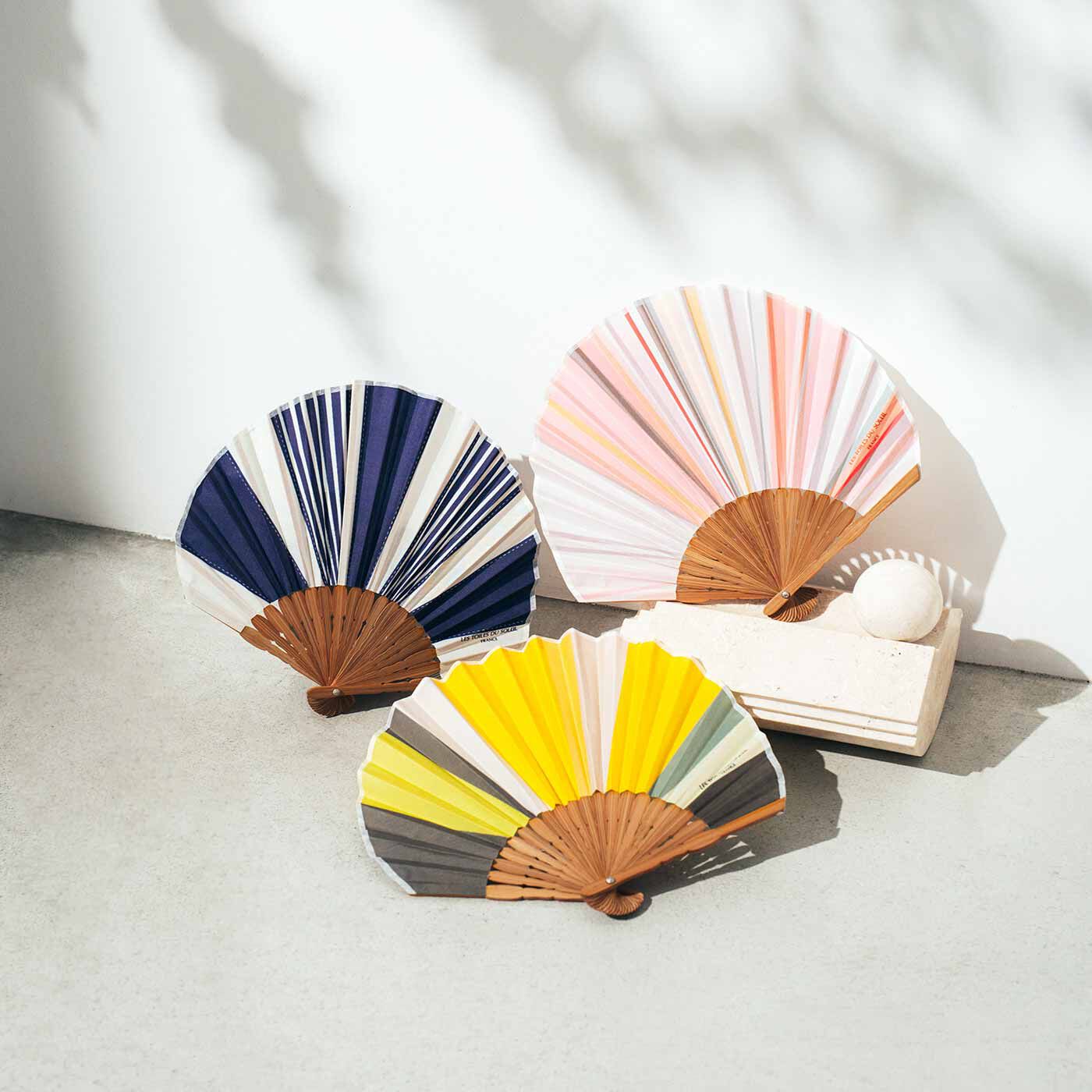 LES TOILES DU SOLEIL×IEDIT[イディット] 暑い日でも気分があがるマルチカラー扇子の会【送料無料】