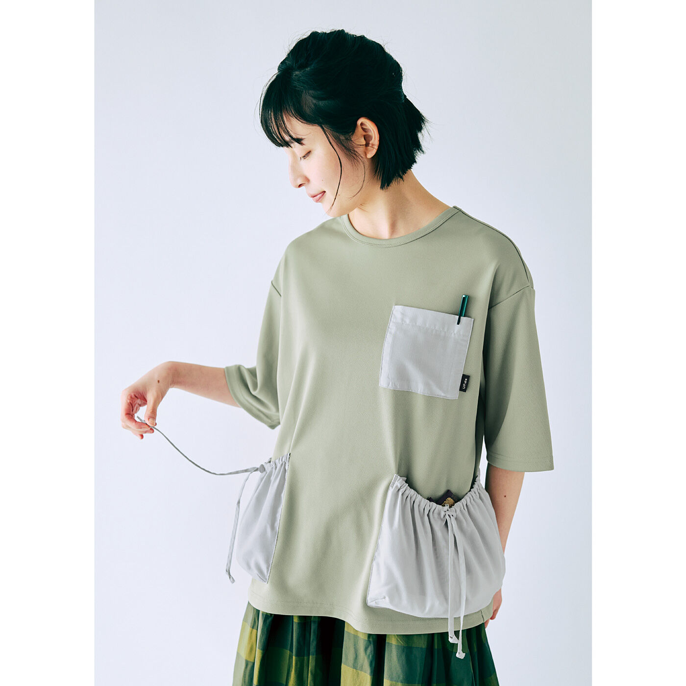 半額SALE★ UP.de 脚さばきの 付けポケットいっぱい 着られるバッグ（TM） エプロン