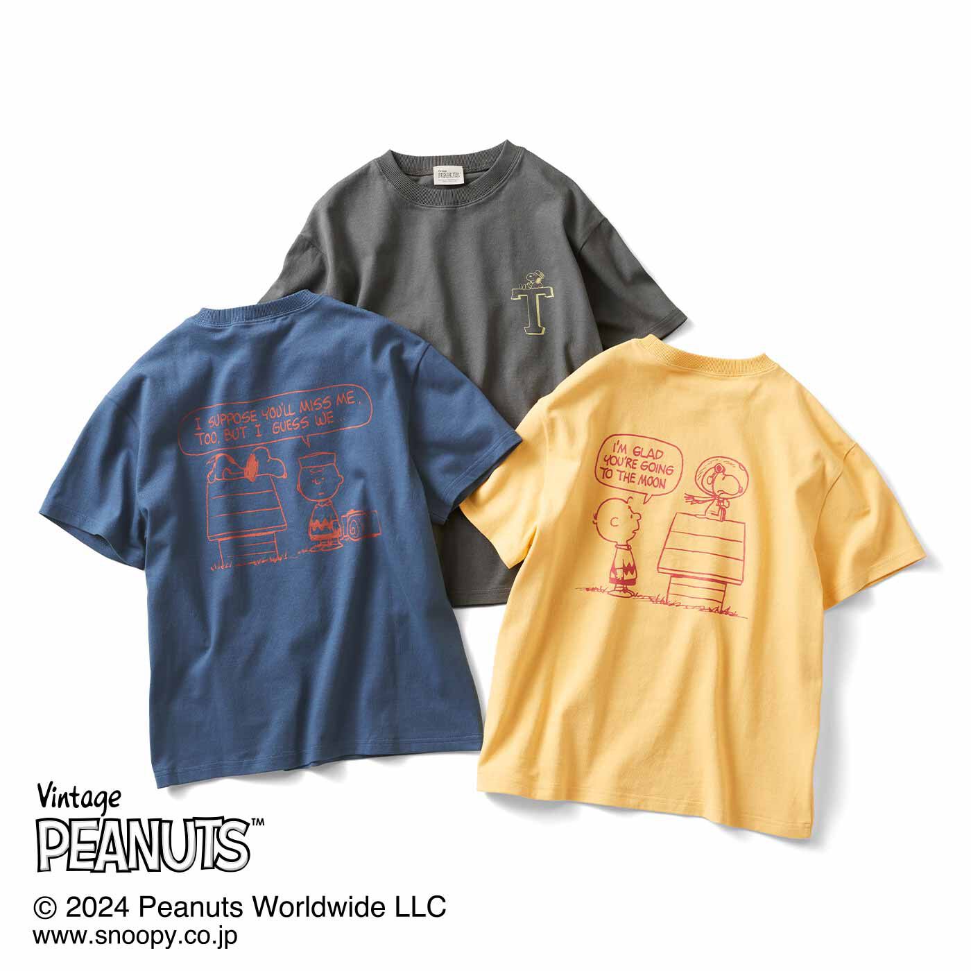 THREE FIFTY STANDARD PEANUTS〈スヌーピー&フレンズ〉ロゴプリントTシャツの会【送料無料】