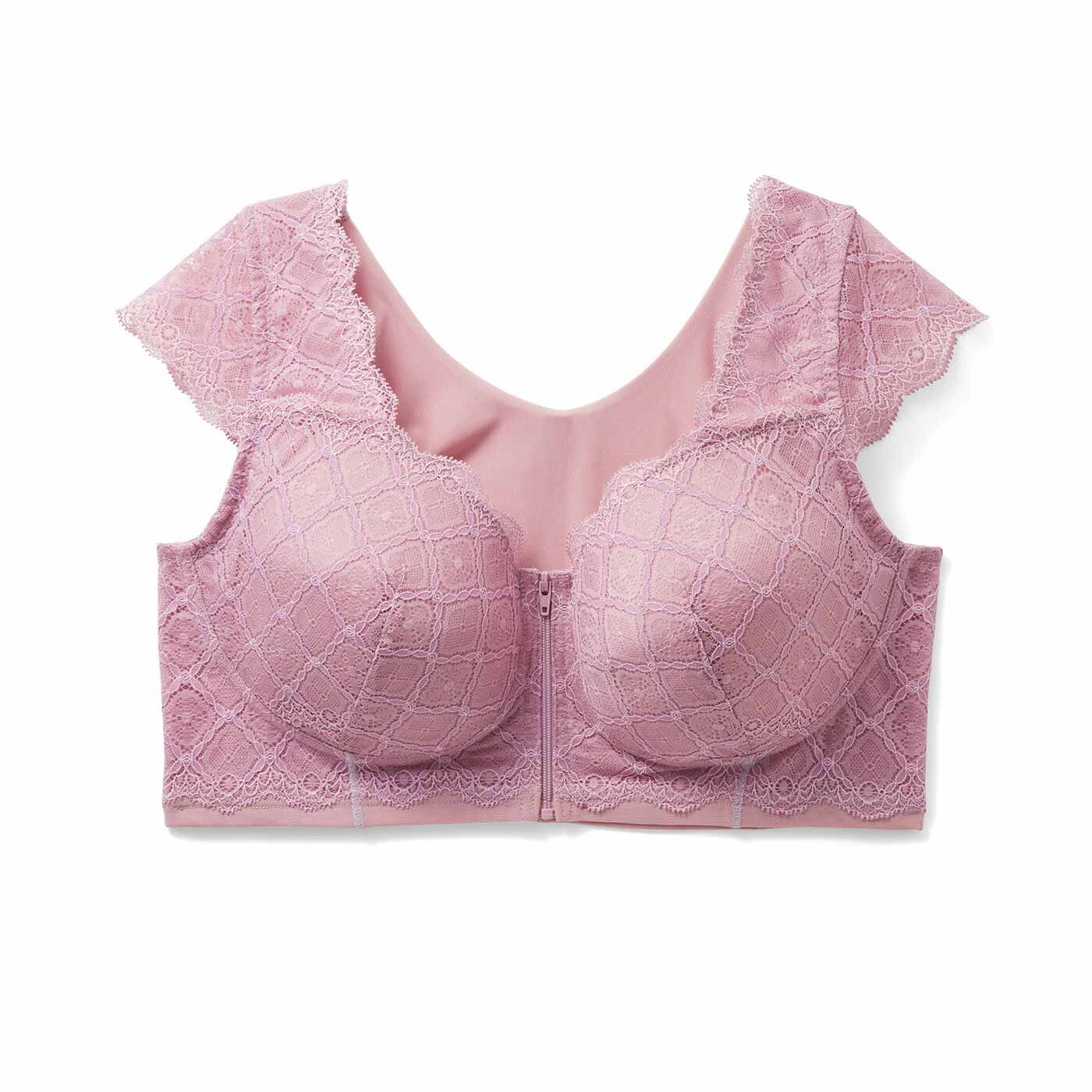la farfaモデルおさむさんとflufeelコラボ すっきりシルエットがかなう レーシーなノンワイヤーブラの会【送料無料】