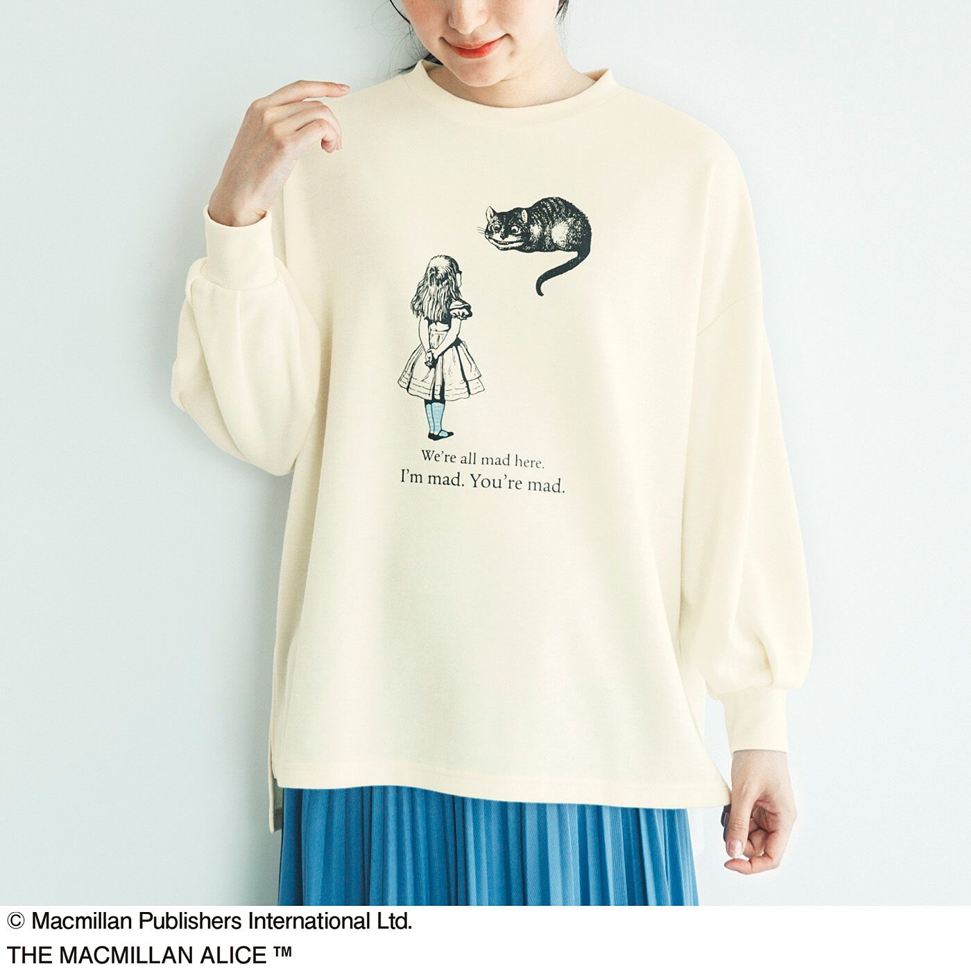 フラウグラット 【マクミラン・アリス】 素敵な挿絵にときめく大人のロングスウェットトップスの会【送料無料】
