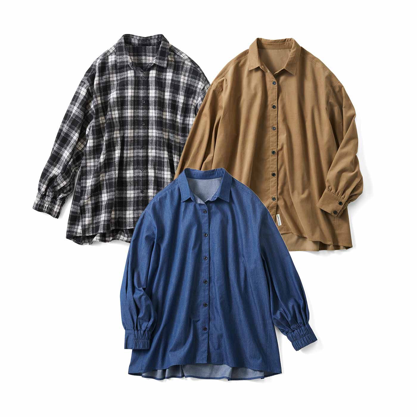 リブ イン コンフォート 今っぽいゆるっと感がおしゃれなオーバーサイズシャツの会【送料無料】