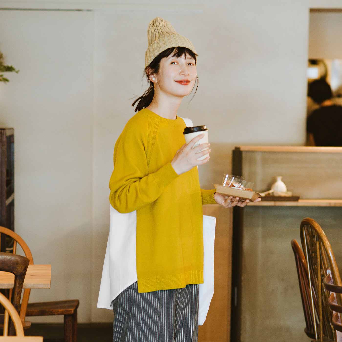フラウグラット 一枚でブラウスコーデ気分 大人のきれい見えニットトップスの会【送料無料】