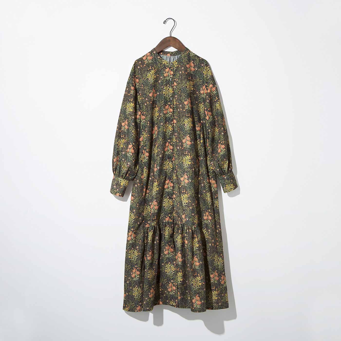 MEDE19F 〈MORRIS Gallery〉プリントロングワンピース【送料無料】