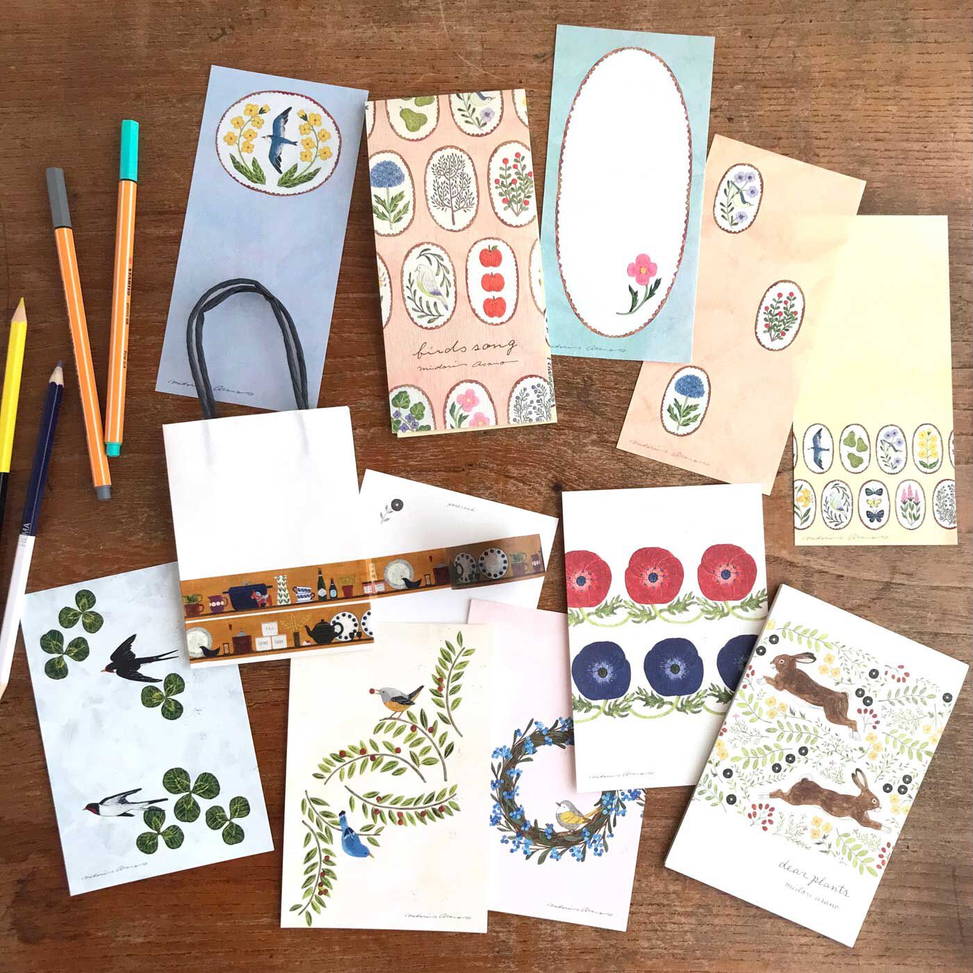 cozyca products 紙もの文具セット〈浅野みどり〉【送料: 450円+税】
