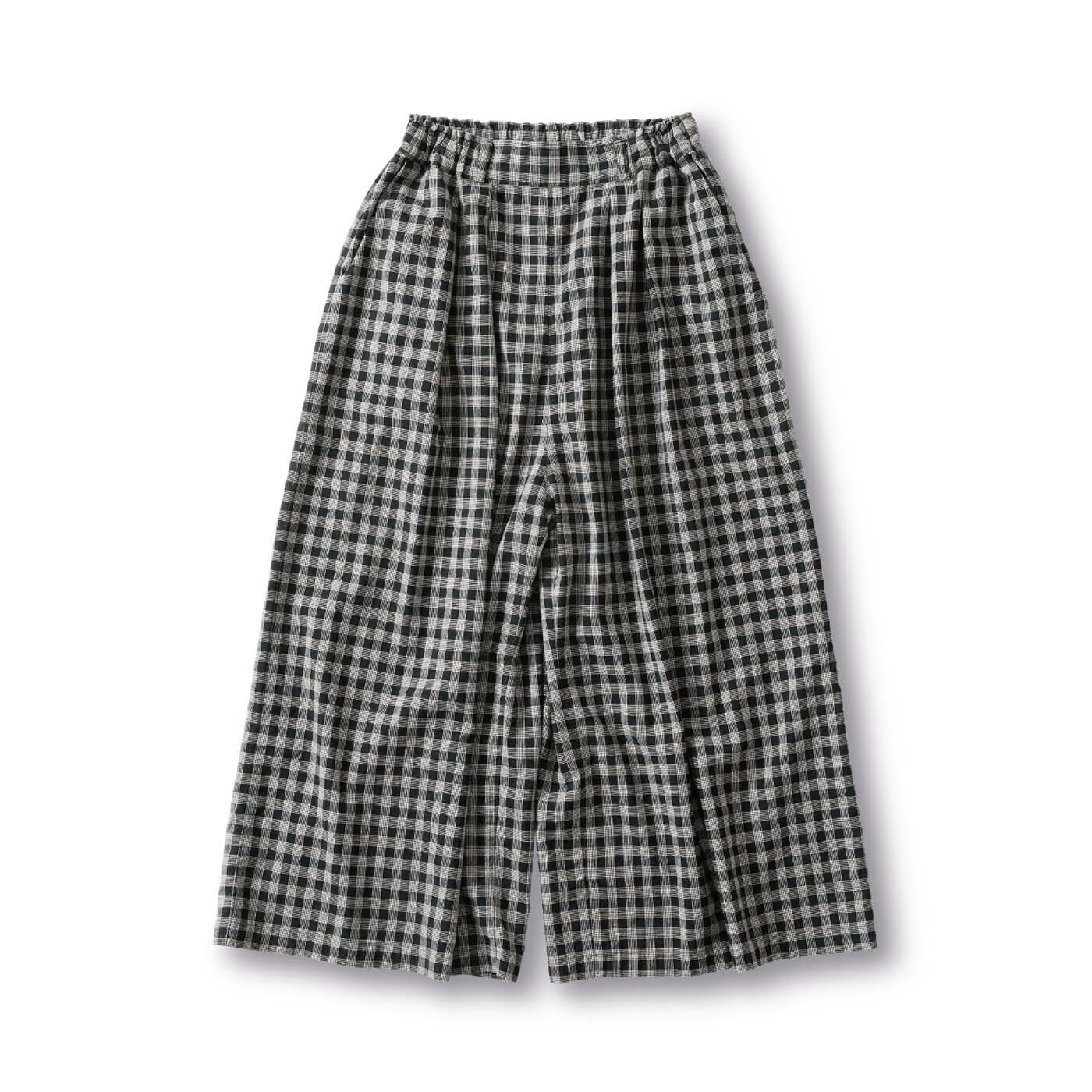 and myera チェックなキュロットパンツ【送料無料】