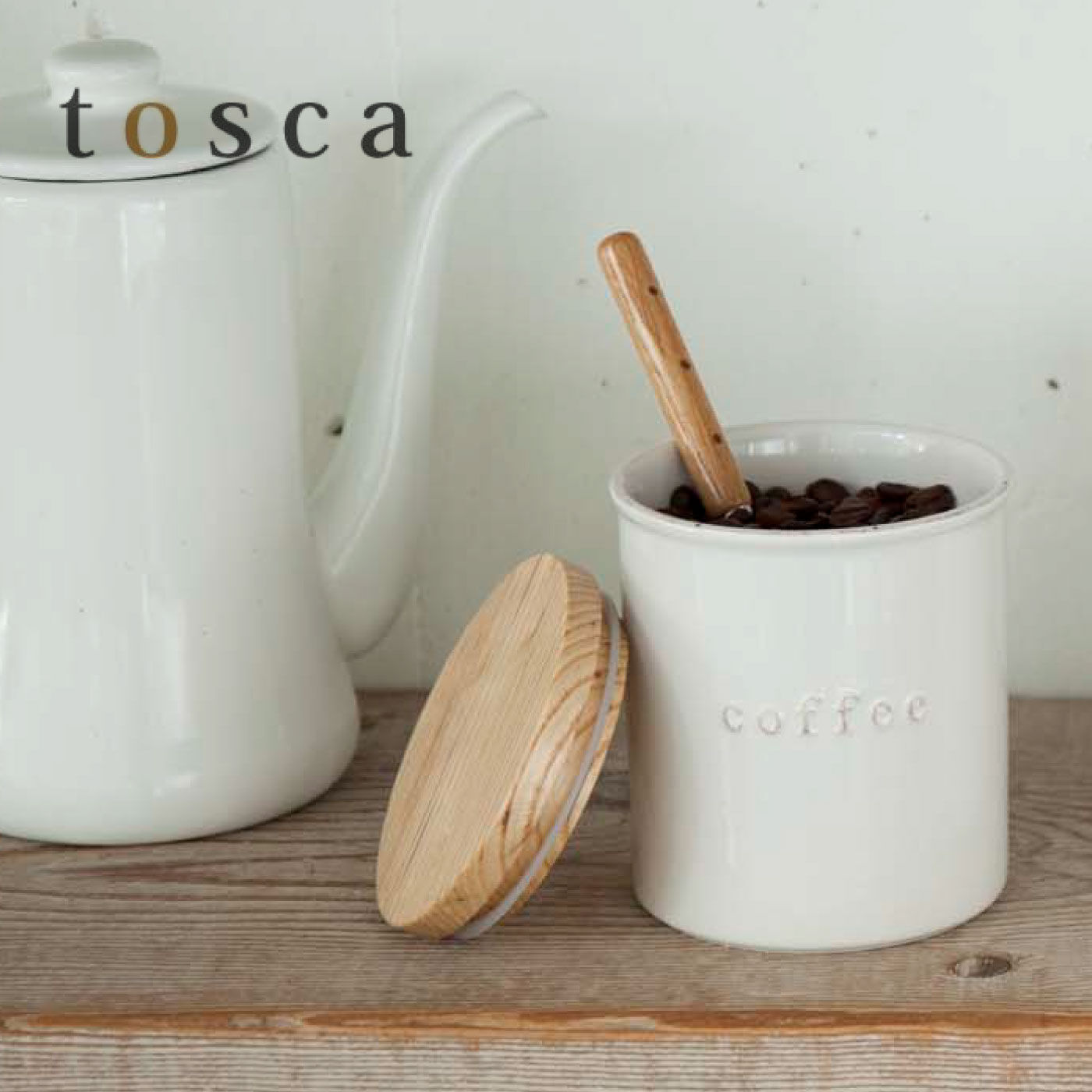 tosca 陶器キャニスター コーヒー【送料: 450円+税】