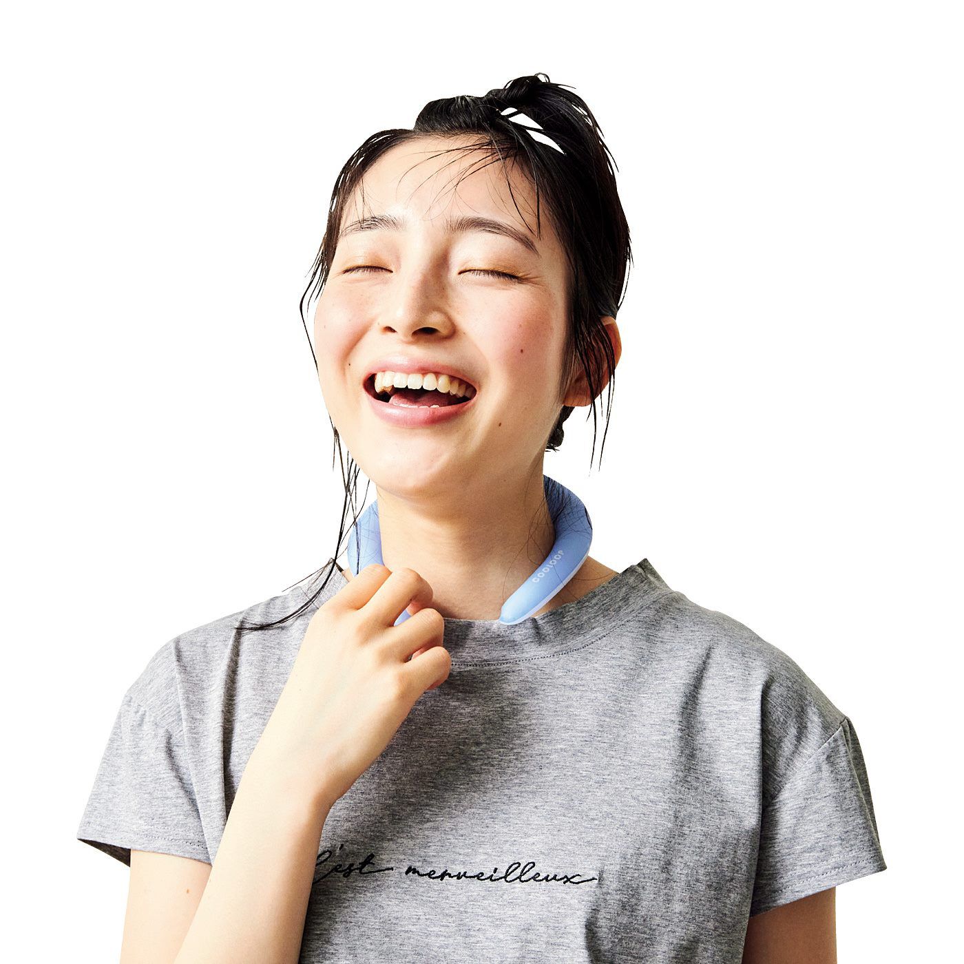 冷たすぎない暑さ対策すっきり軽量ネッククーラー〈ブルー〉【送料無料】