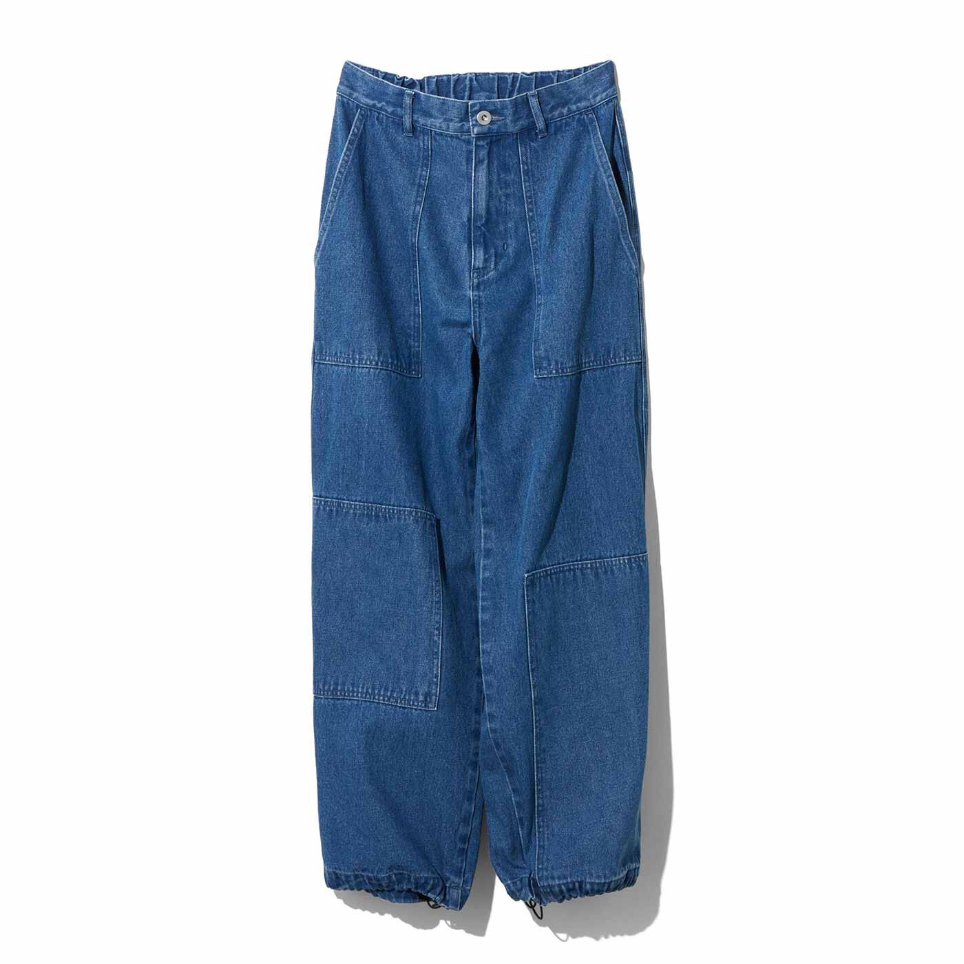 MEDE19F アシメトリーパッチのミリタリーデニムパンツ【送料無料】