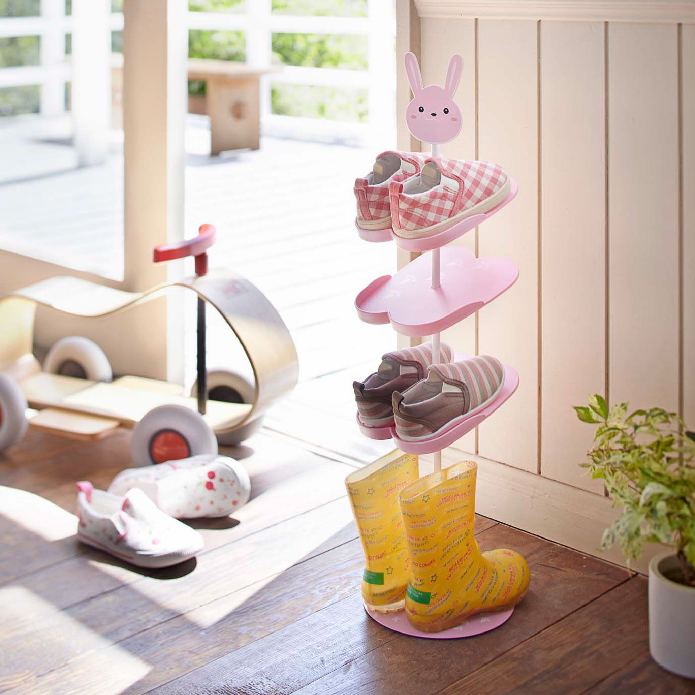 飾るようにかわいく収納キッズ シューズラック【送料: 450円+税】