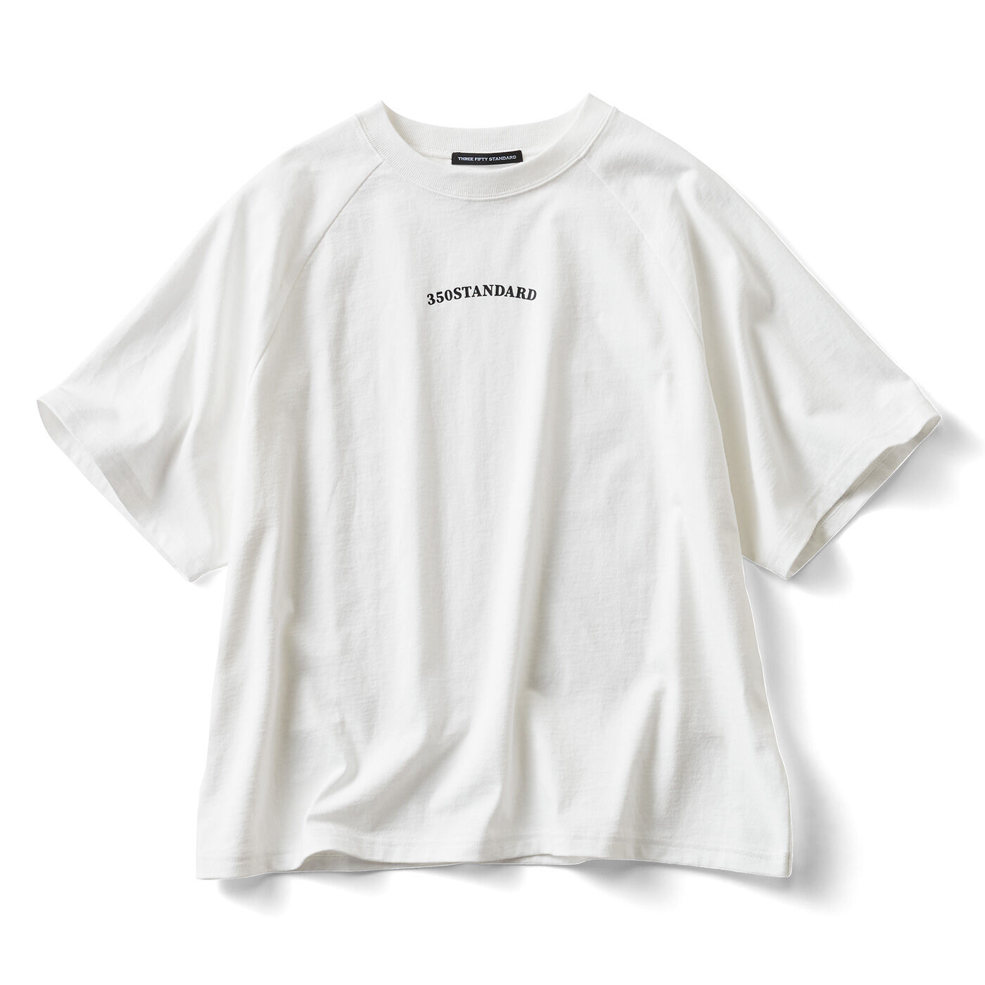THREE FIFTY STANDARD モノトーンロゴTシャツ〈オフホワイト〉【送料無料】