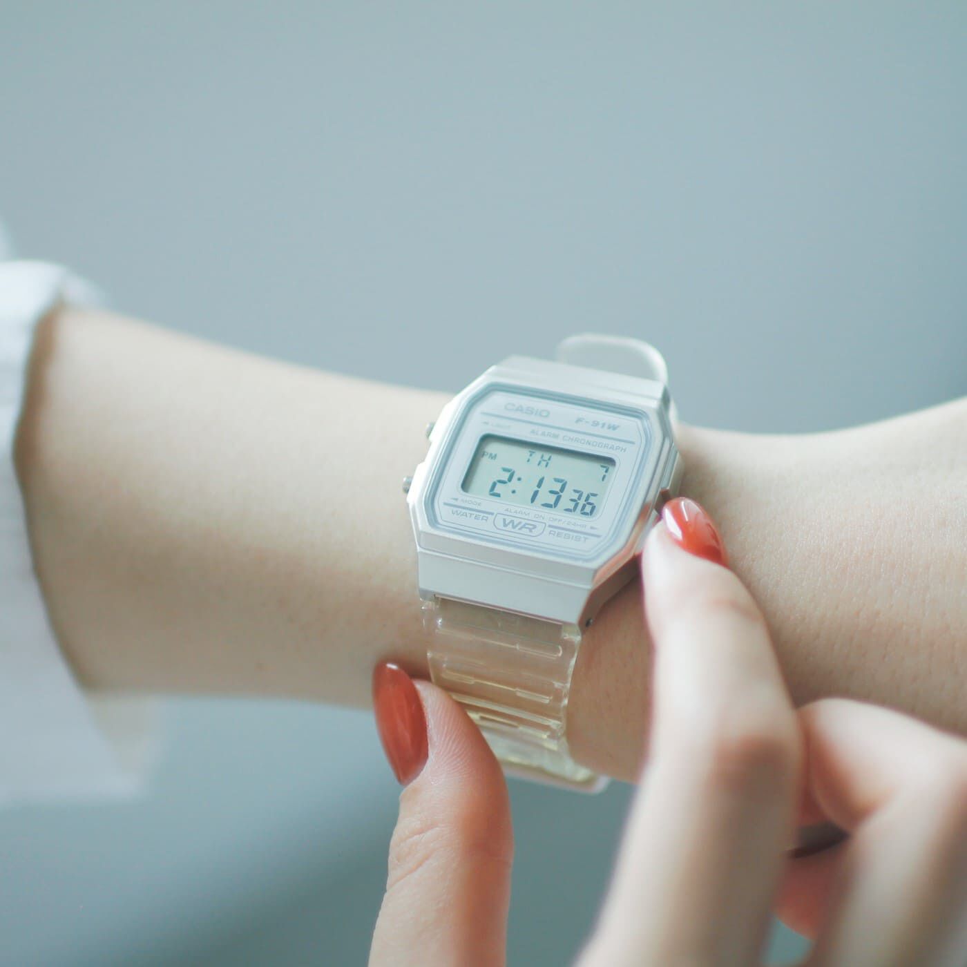 このごろ meets CASIO 推しカシ 儚(はかな)げなクリオネボーイ〈F-91WS-7JH〉【送料無料】