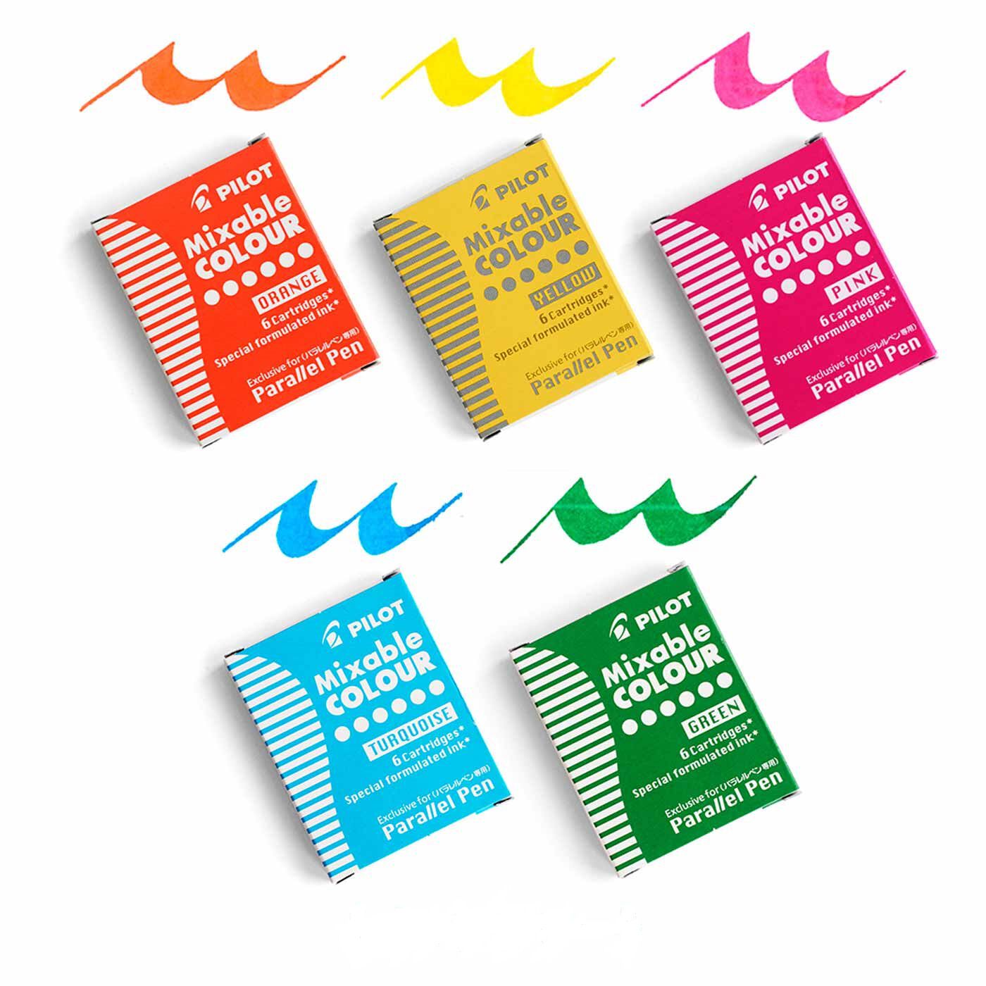パラレルペン用カートリッジインク5色セット〈ポップカラー〉【送料: 450円+税】