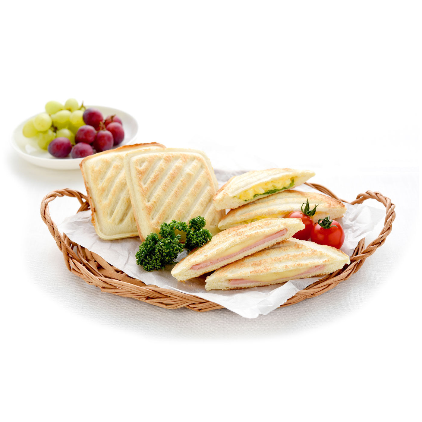 食パン1枚でパックパンが作れる パニーニ風型と食パンスライスガイドセット【送料: 450円+税】